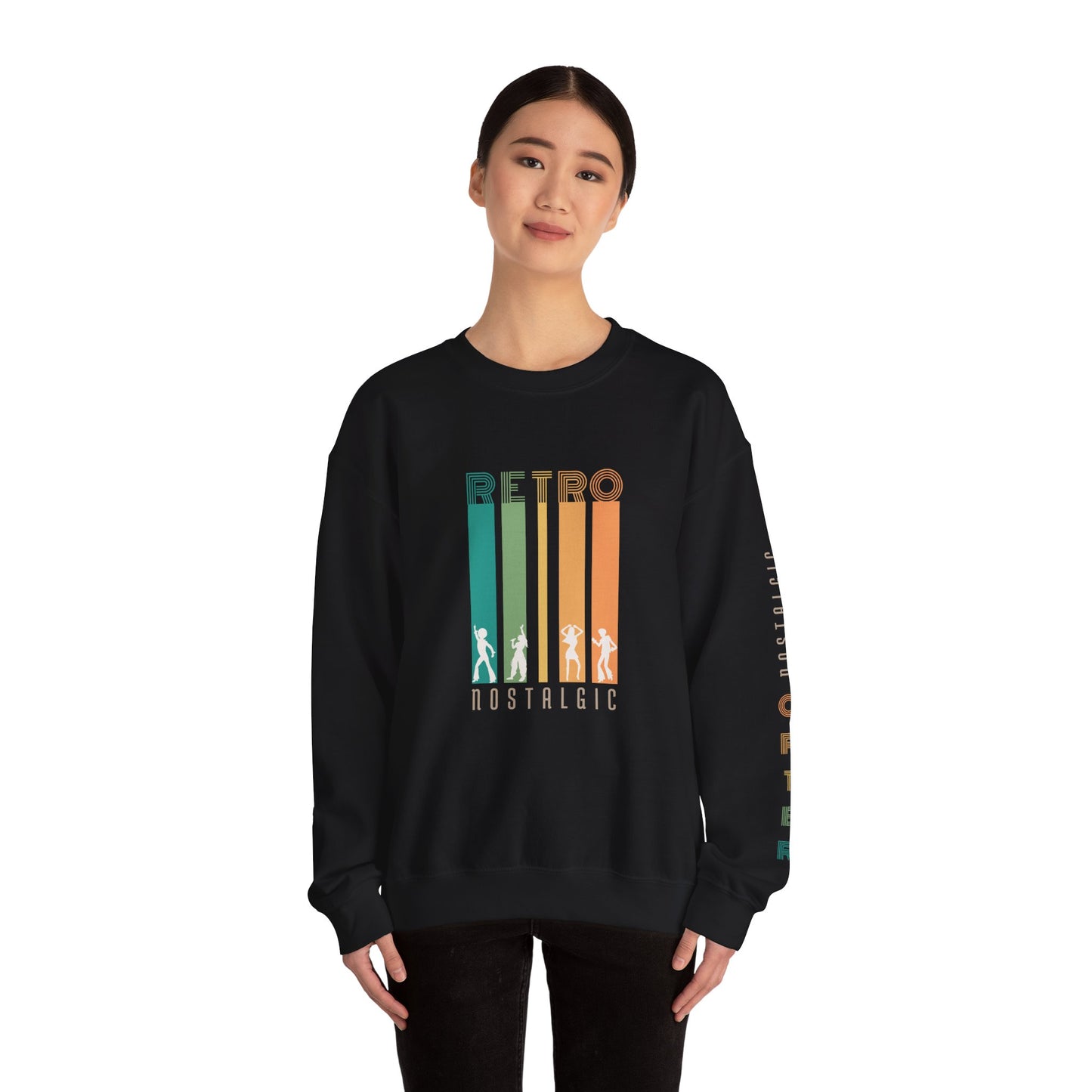 Retro Nostalgic Unisex Heavy Blend™ Crewneck Sweatshirt