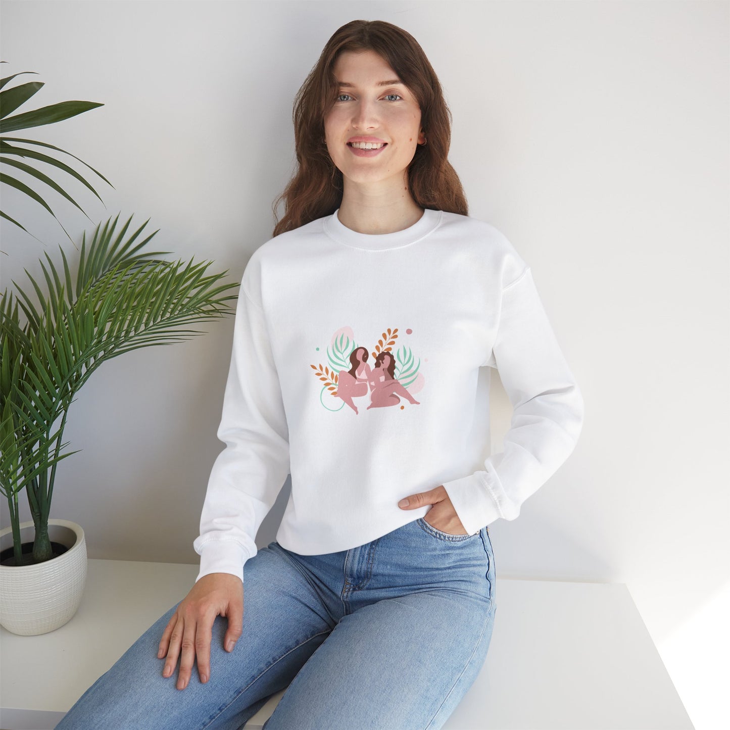 Big Sister Women's Heavy Blend™ Crewneck Sweatshirt