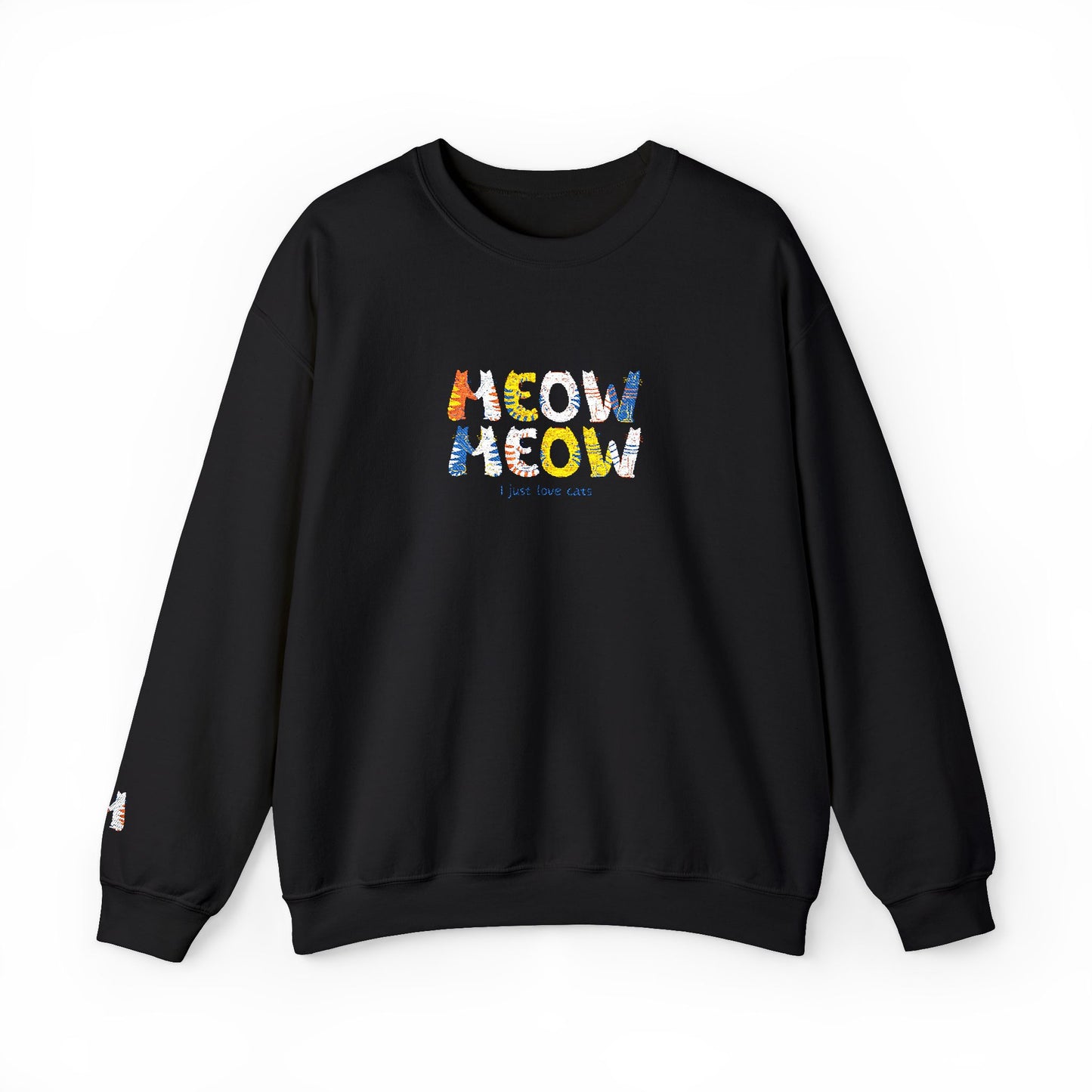 Meow Unisex Heavy Blend™ Crewneck Sweatshirt (Embroidery Decoration)