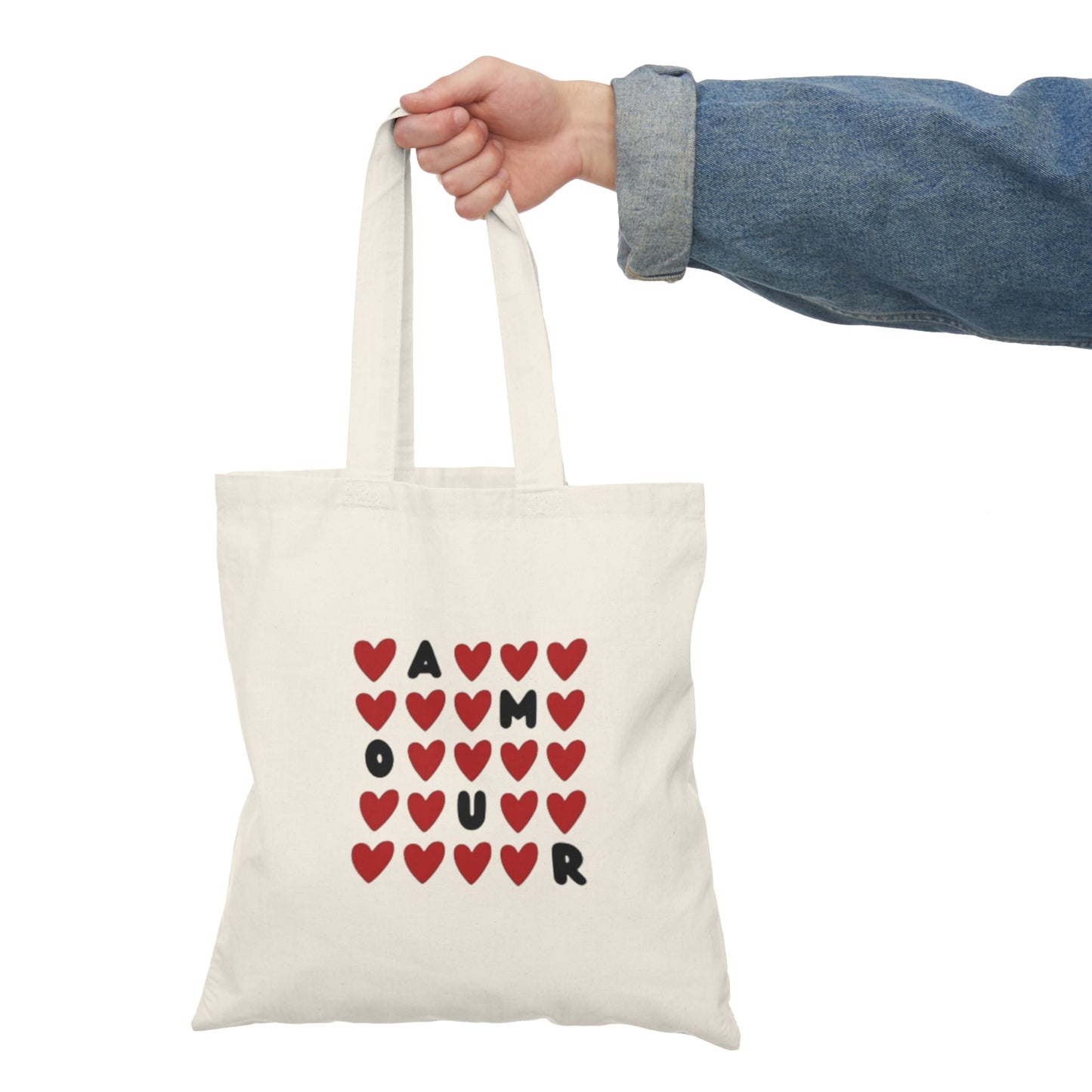 Amour Natural Tote Bag