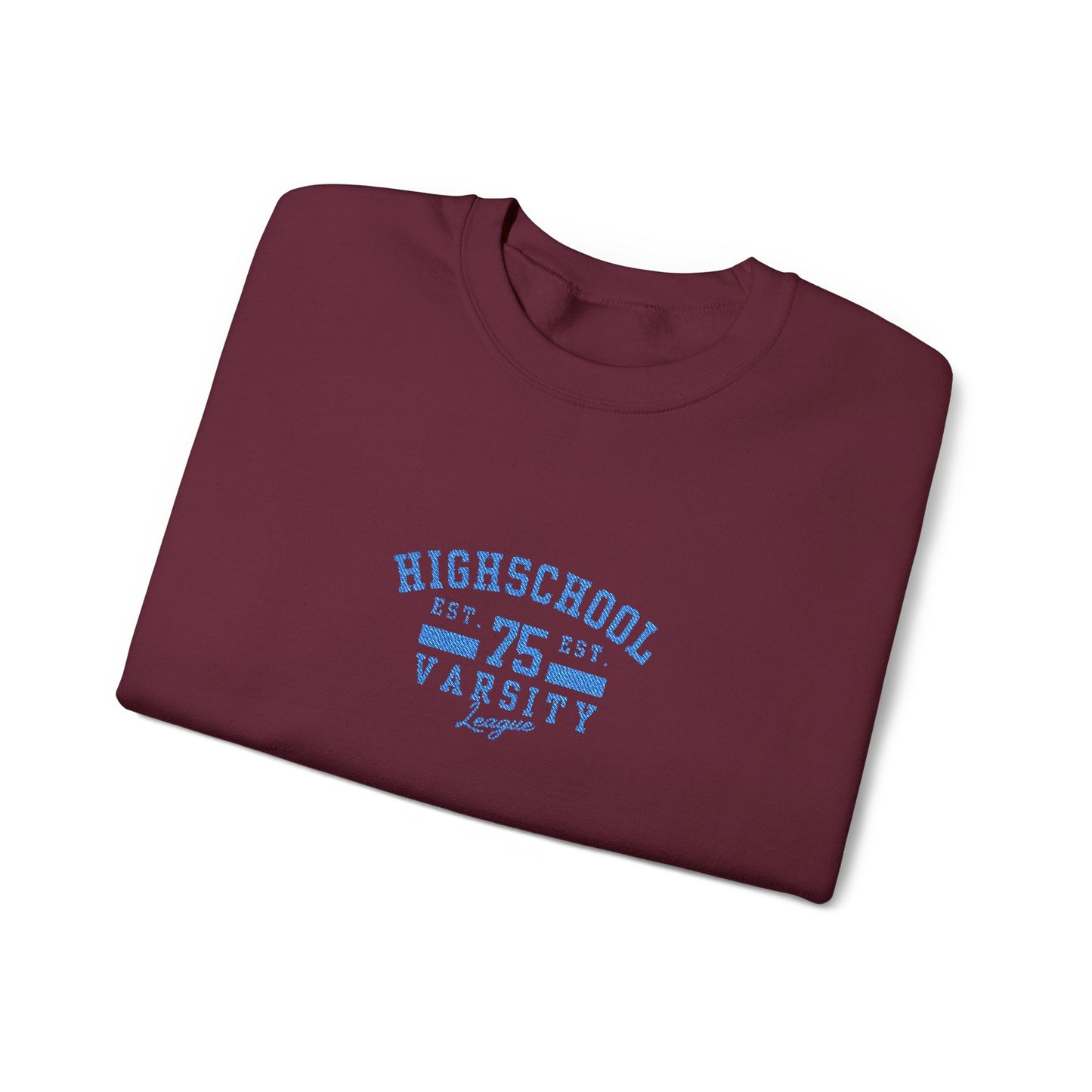 Highschool Unisex Heavy Blend™ Crewneck Sweatshirt (Embroidery Decoration)