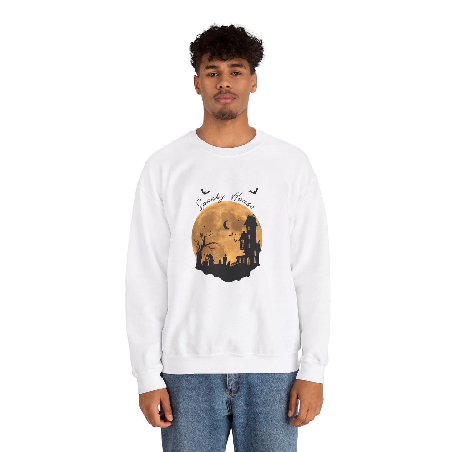 Spooky House Unisex Heavy Blend™ Crewneck Sweatshirt