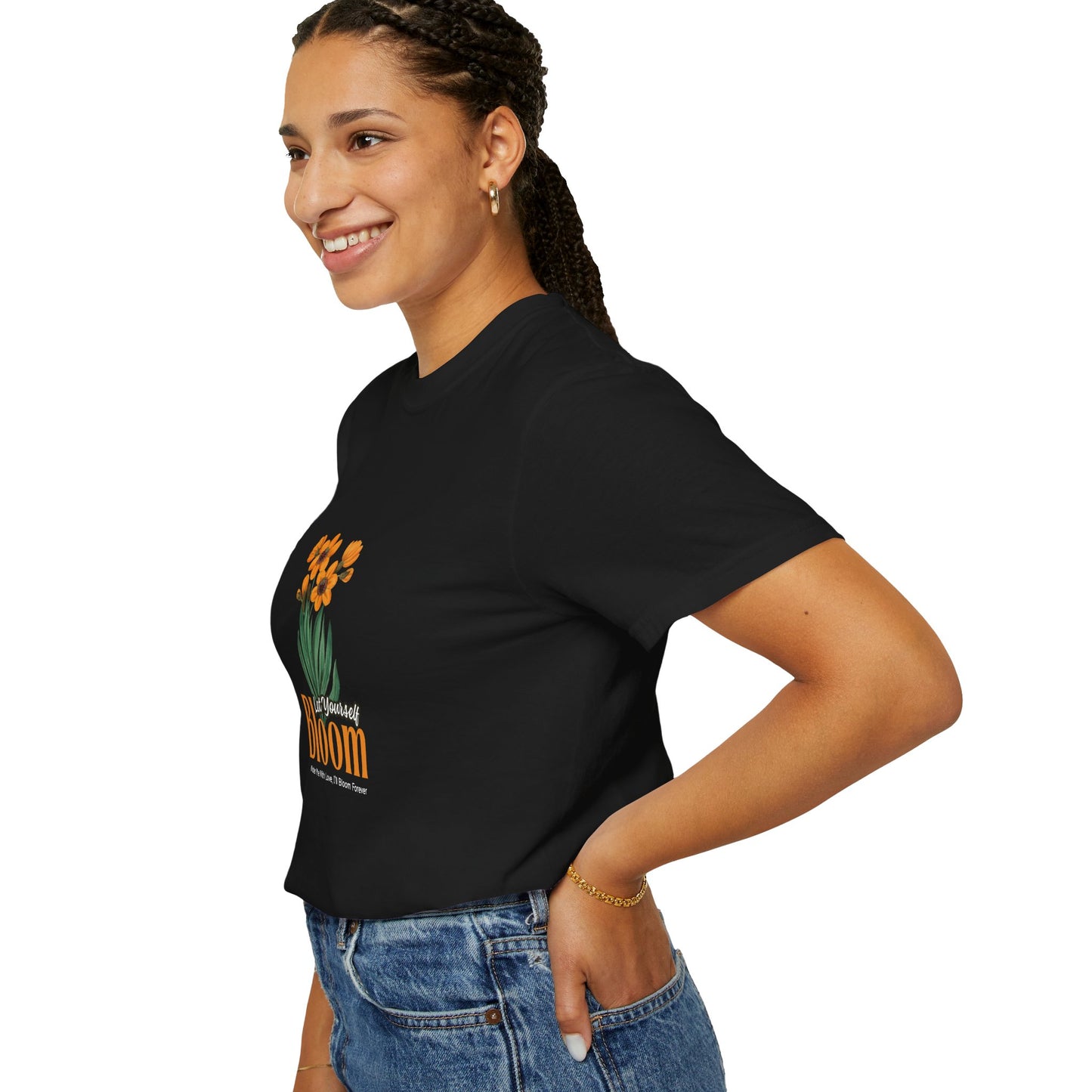 Let Your Self Bloom Unisex Garment-Dyed T-shirt