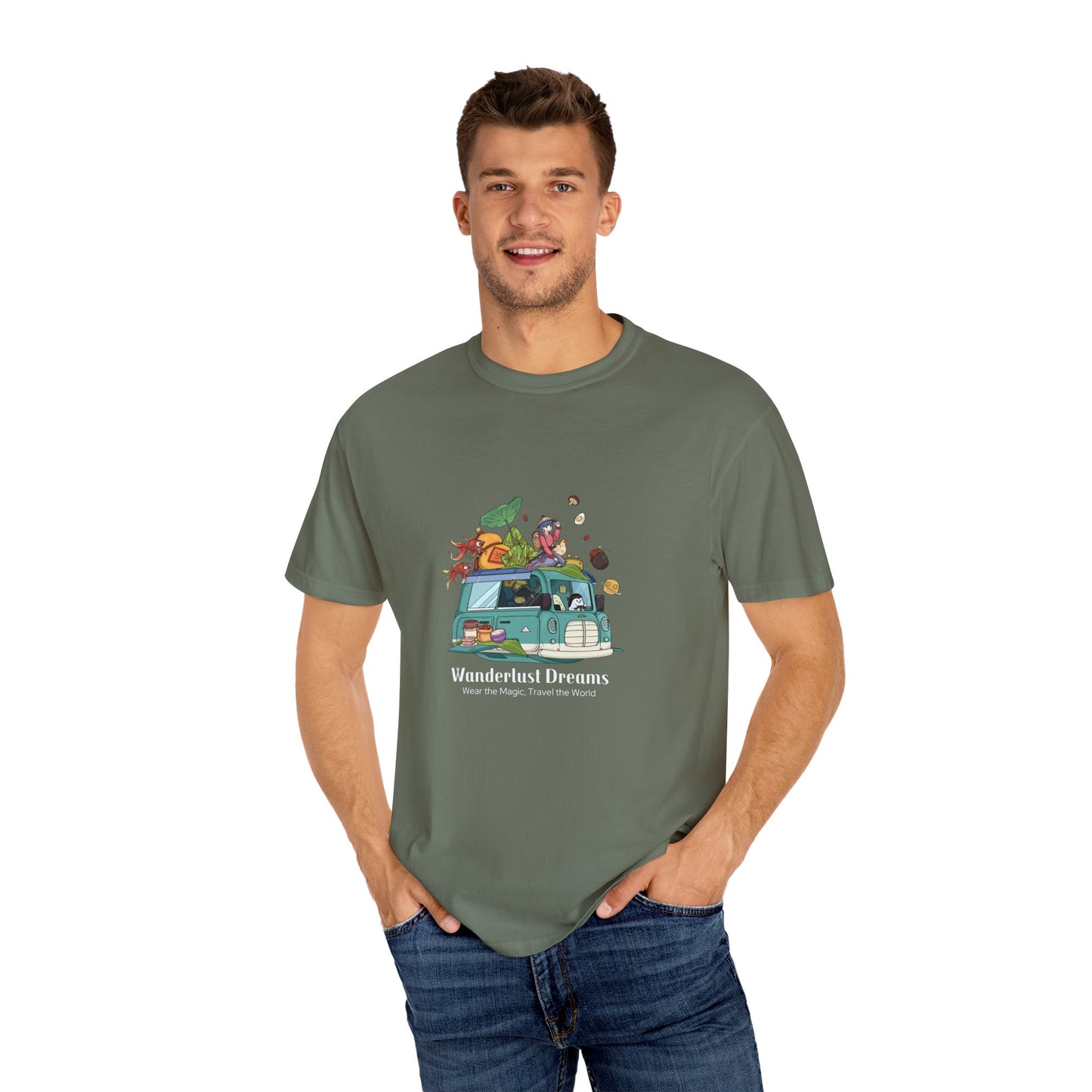 Wanderlust Dreams Unisex Garment-Dyed T-shirt