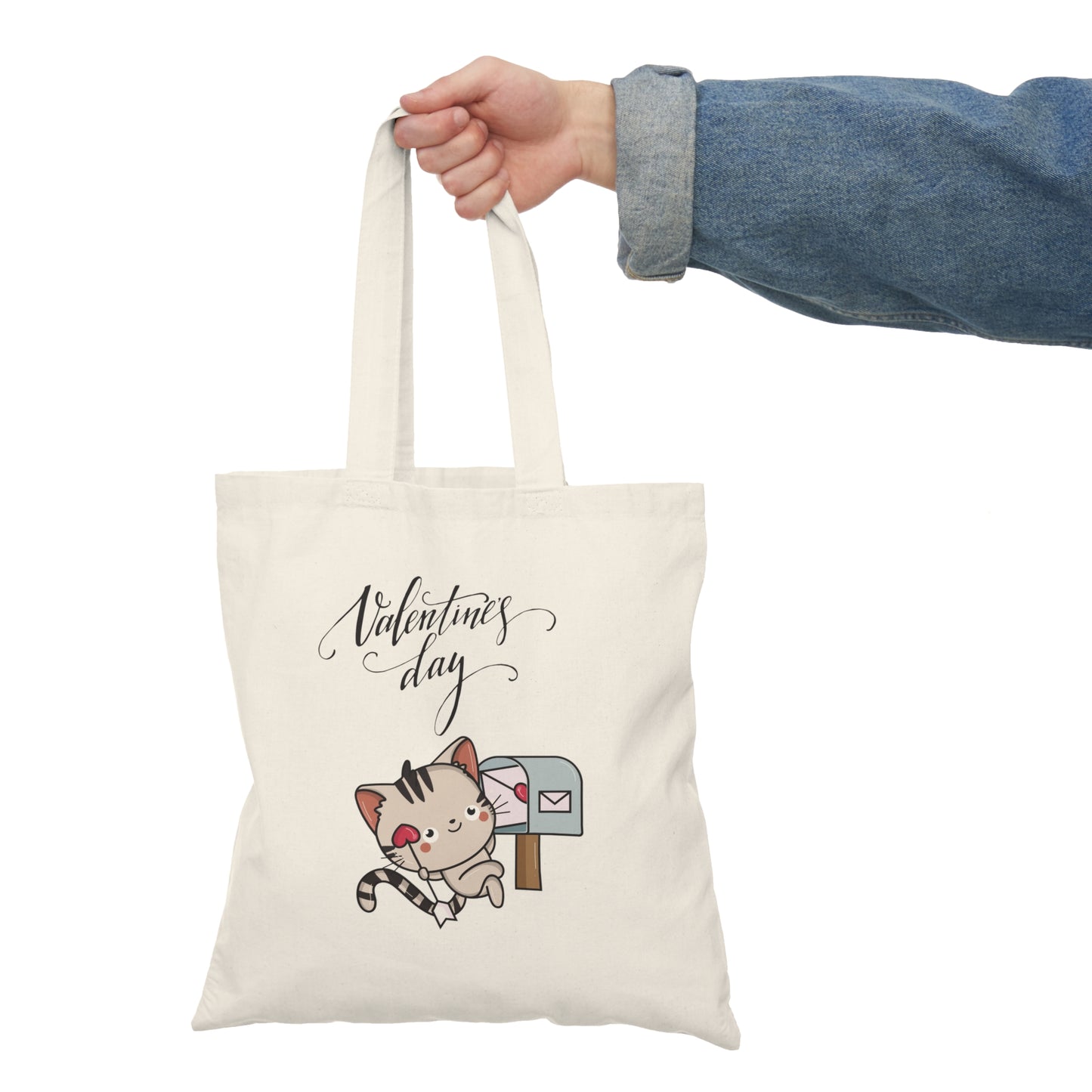 Valentine's Day Natural Tote Bag