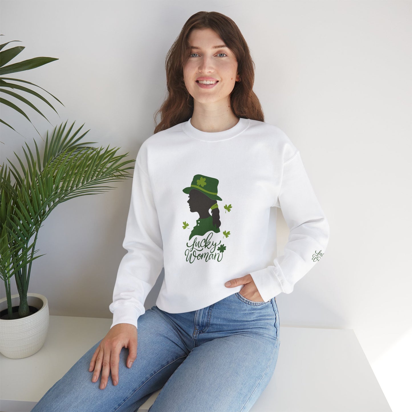 Lucky Woman Women's Heavy Blend™ Crewneck Sweatshirt