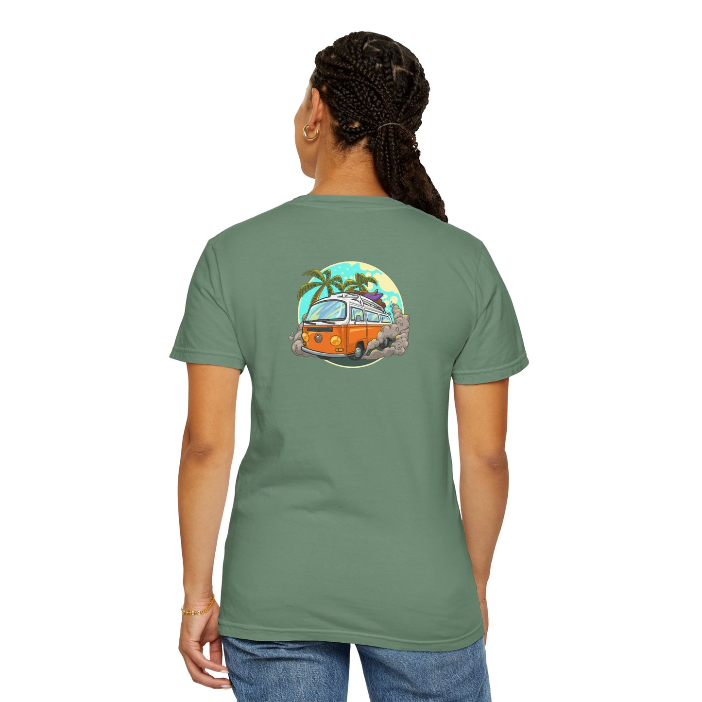 Tropical Beach Unisex Garment-Dyed T-shirt
