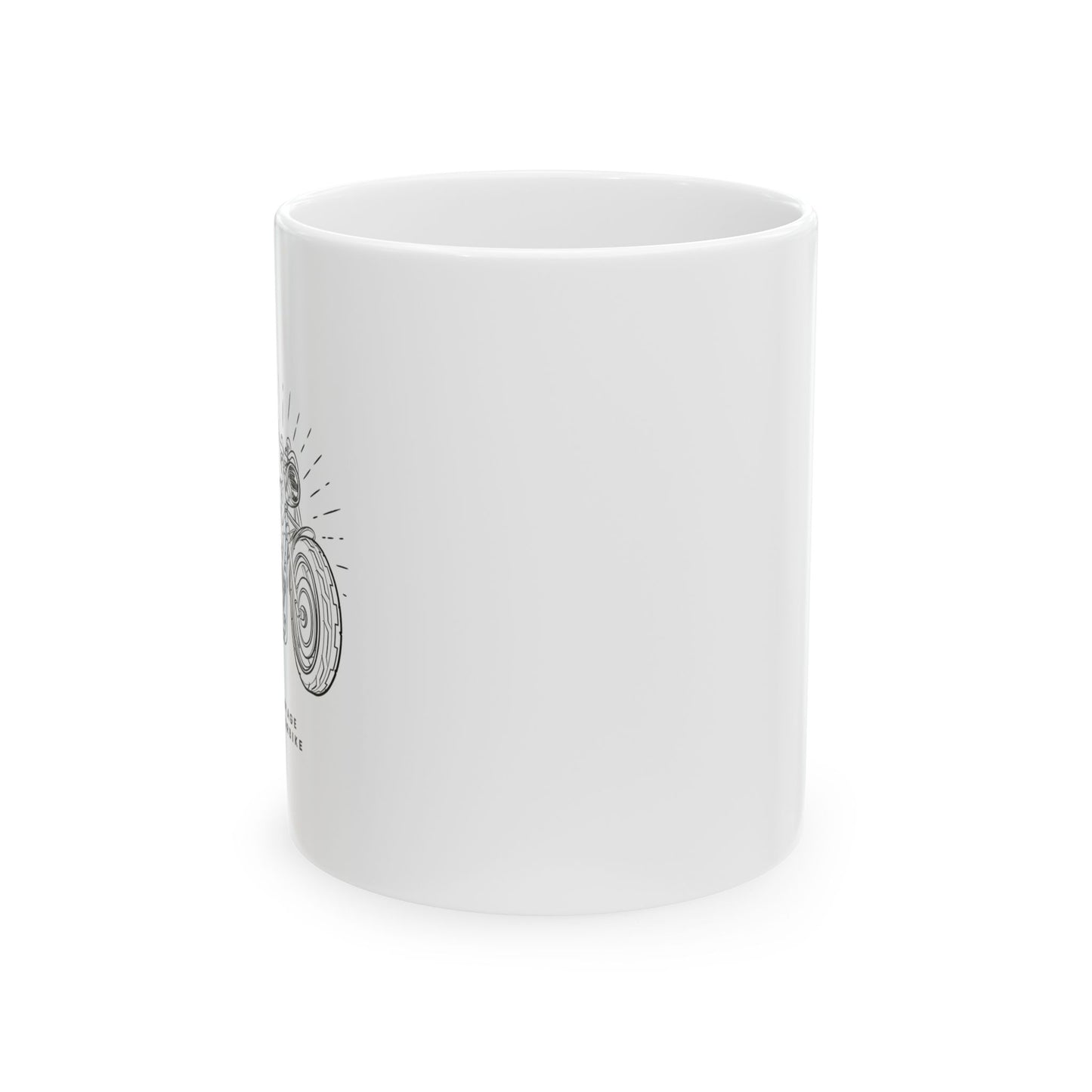 Vintage Motorbike Ceramic Mug, (11oz, 15oz)
