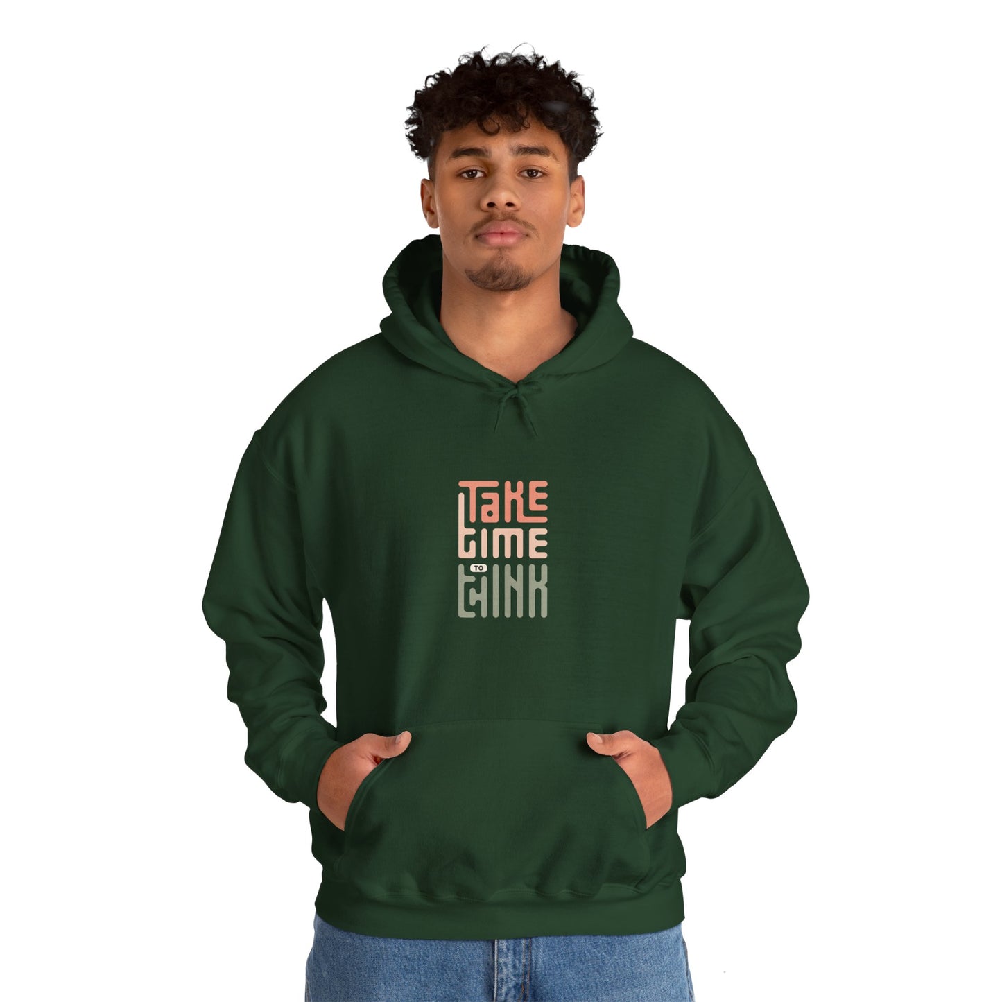 Take Time To Think Unisex Heavy Blend™ Hooded Sweatshirt