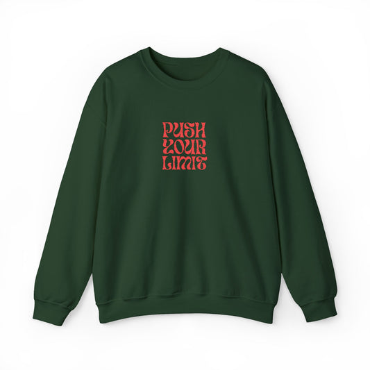 Push Your Limits Unisex Heavy Blend™ Crewneck Sweatshirt (Embroidery Decoration)