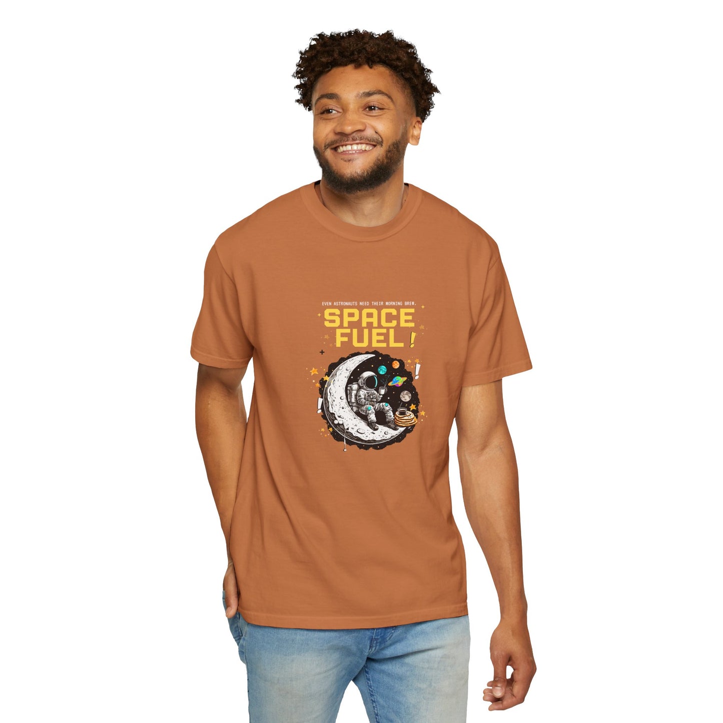 Space Fuel Unisex Garment-Dyed T-shirt