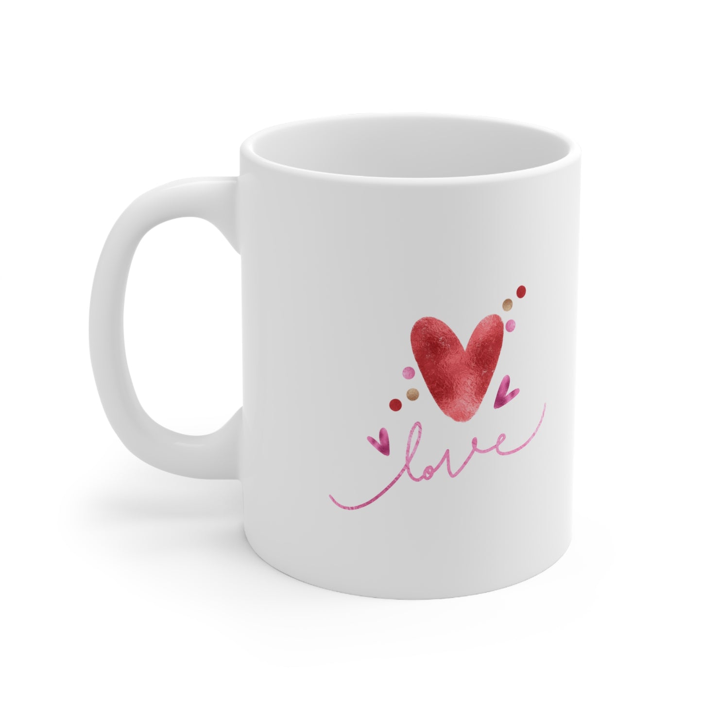 Romantic Valentine's Day Ceramic Coffee Mug, 11oz