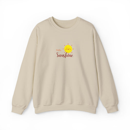 Hello Sunshine Unisex Heavy Blend™ Crewneck Sweatshirt (Embroidery Decoration)
