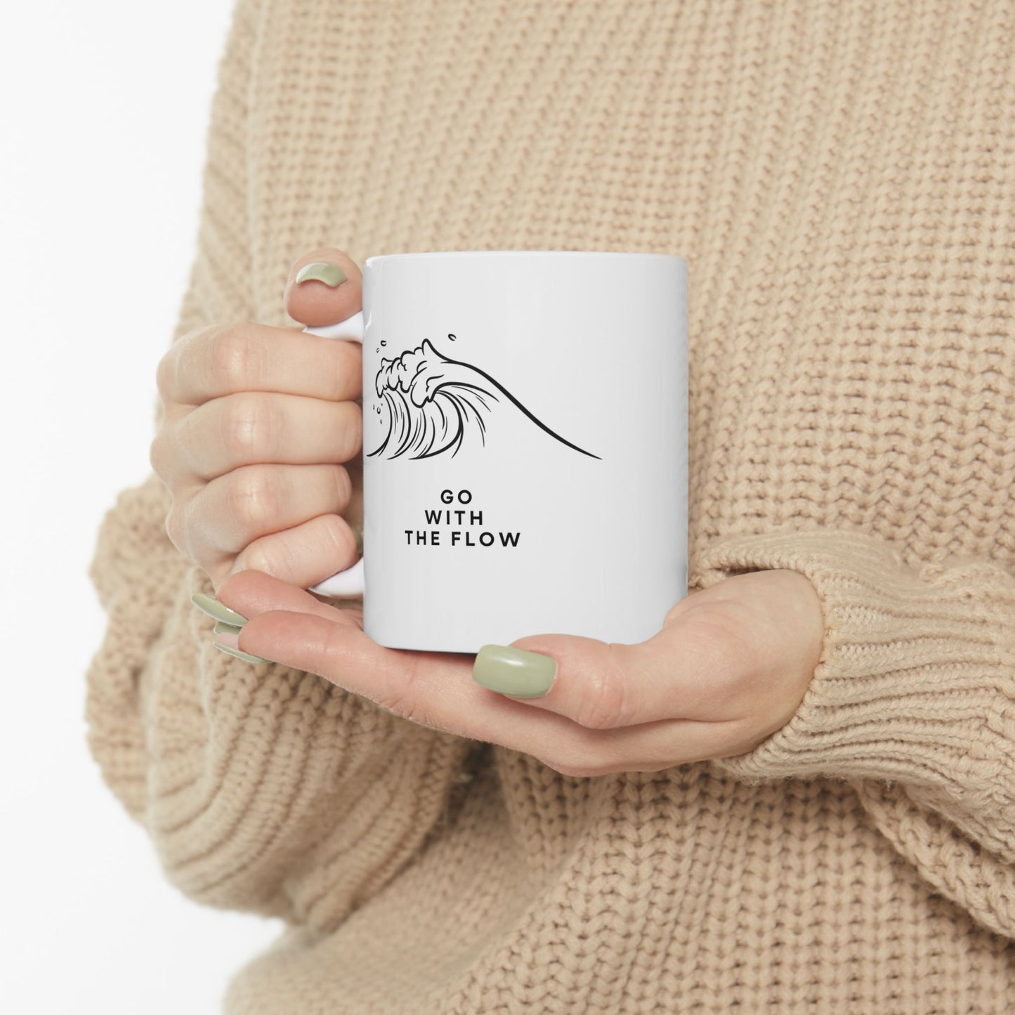 Go With The Flow Ceramic Mug, (11oz, 15oz)