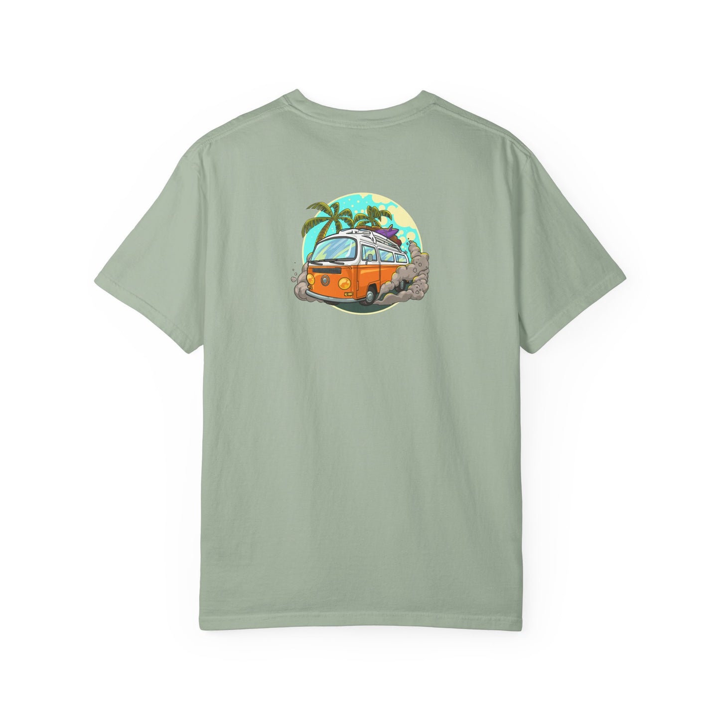 Tropical Beach Unisex Garment-Dyed T-shirt