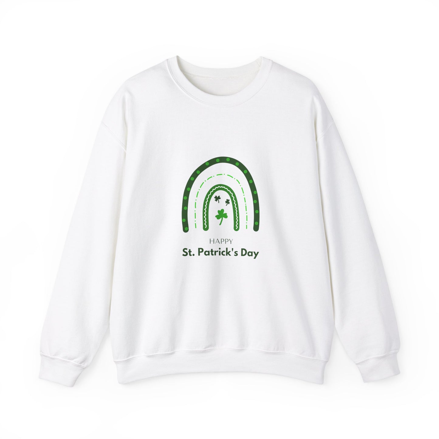 Rainbow Happy St. Patrick's Day Unisex Heavy Blend™ Crewneck Sweatshirt