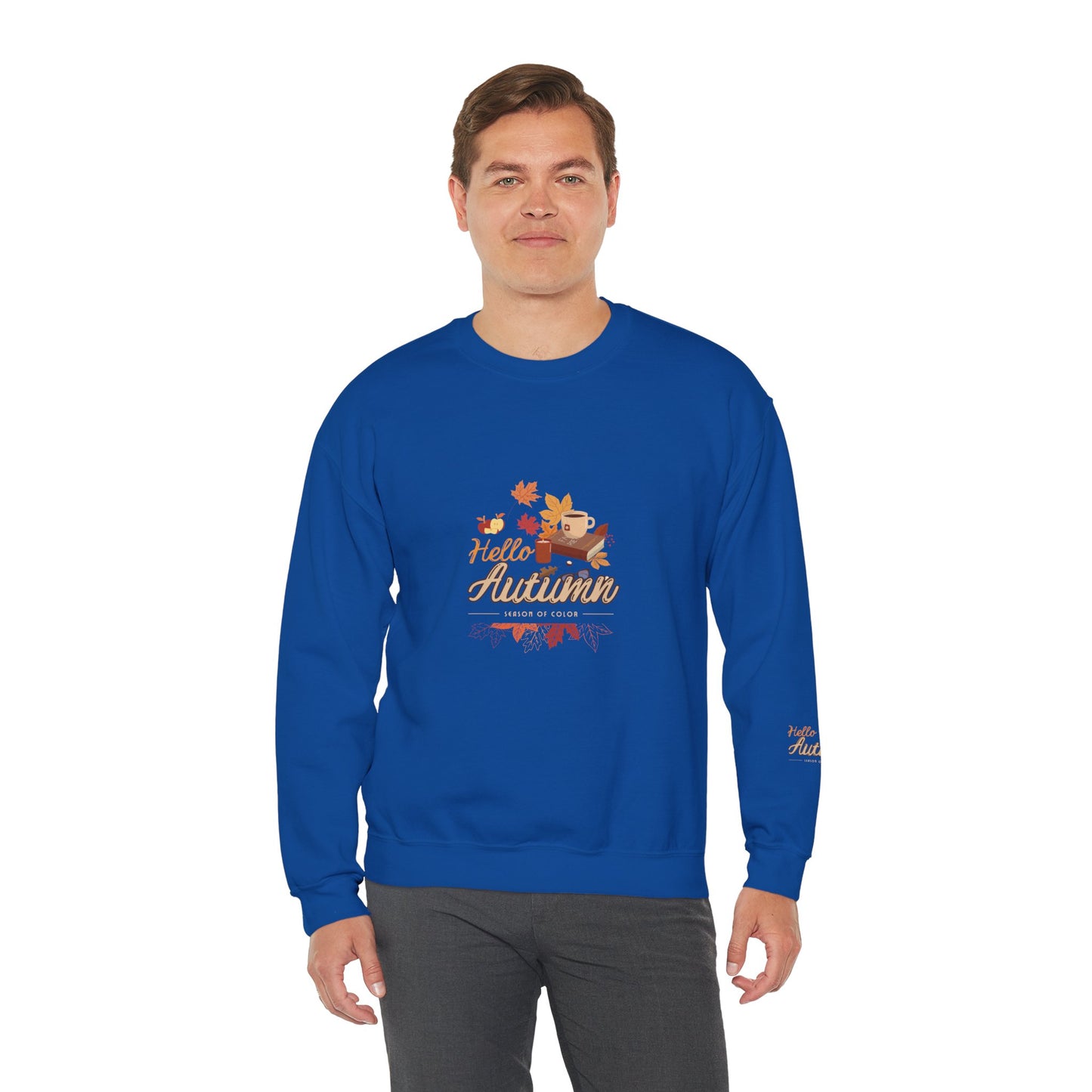 Hello Autumn Season Of Colour Unisex Heavy Blend™ Crewneck Sweatshirt