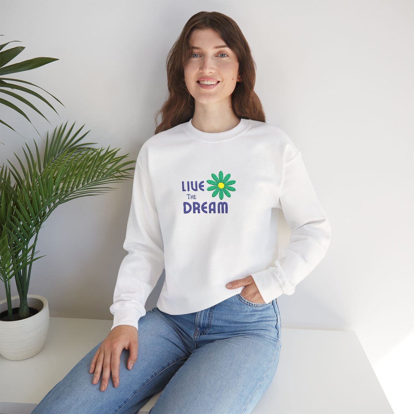Live The Dream Unisex Heavy Blend™ Crewneck Sweatshirt
