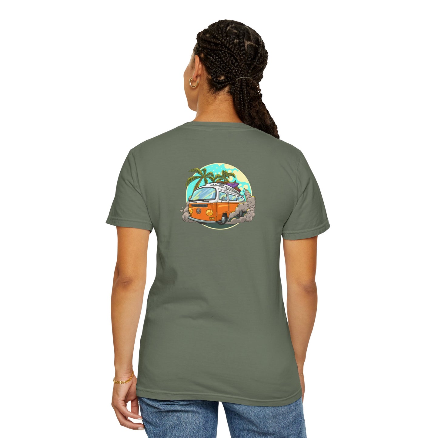 Tropical Beach Unisex Garment-Dyed T-shirt