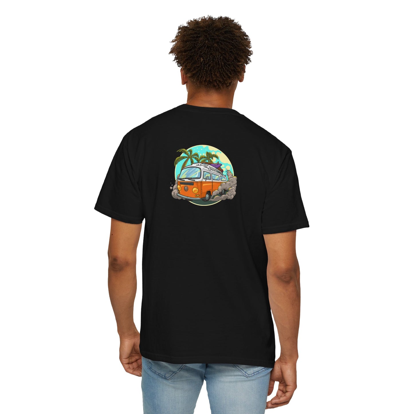 Tropical Beach Unisex Garment-Dyed T-shirt