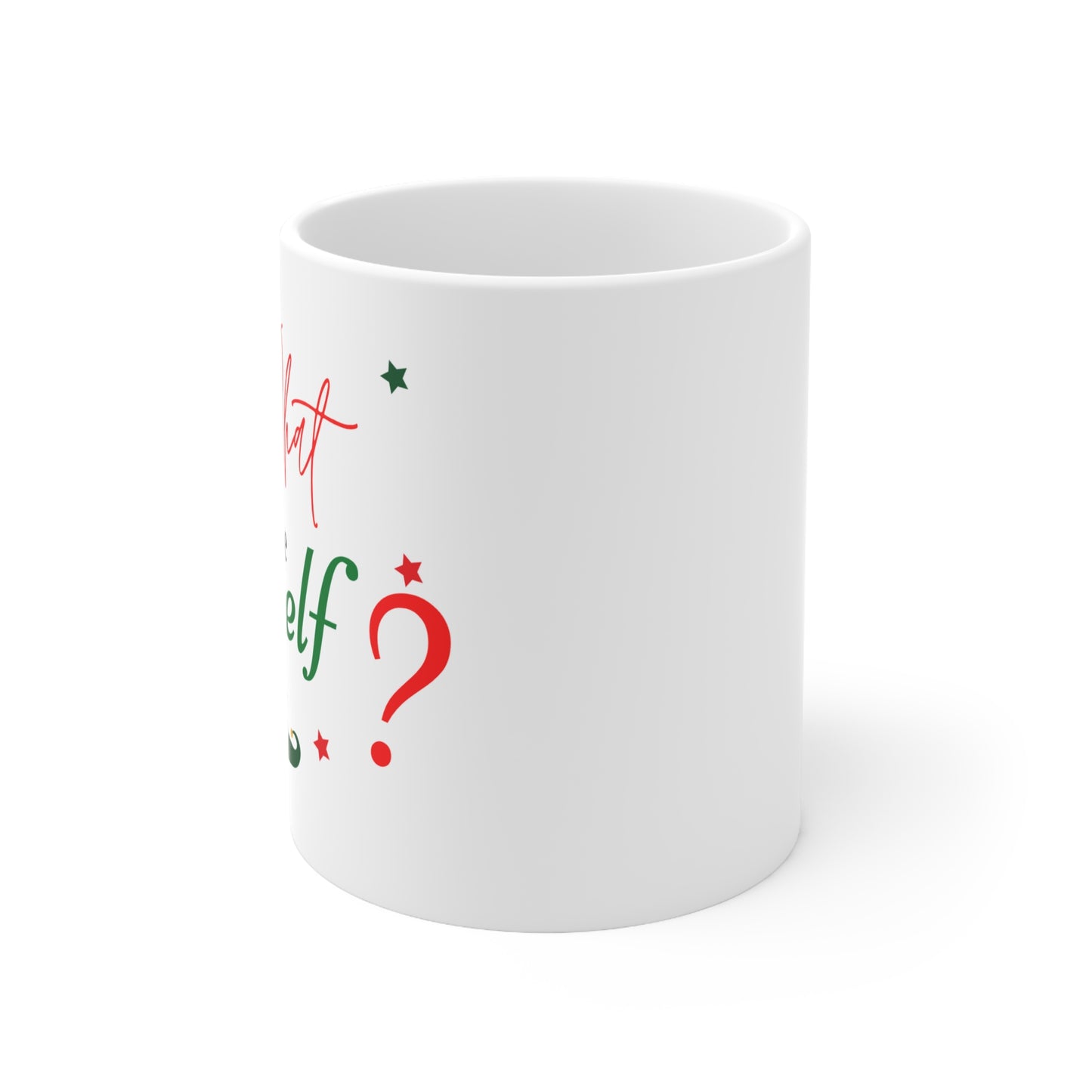 Green Christmas Elf Ceramic Coffee Cups, 11oz