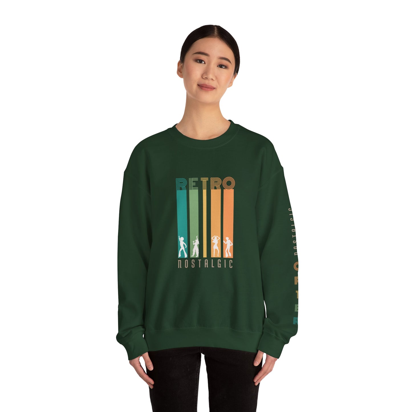 Retro Nostalgic Unisex Heavy Blend™ Crewneck Sweatshirt