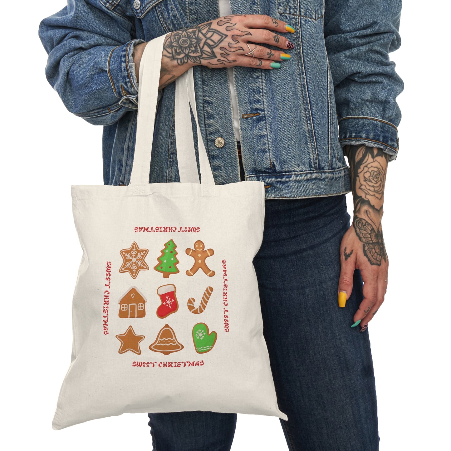 Sweet Christmas Natural Tote Bag