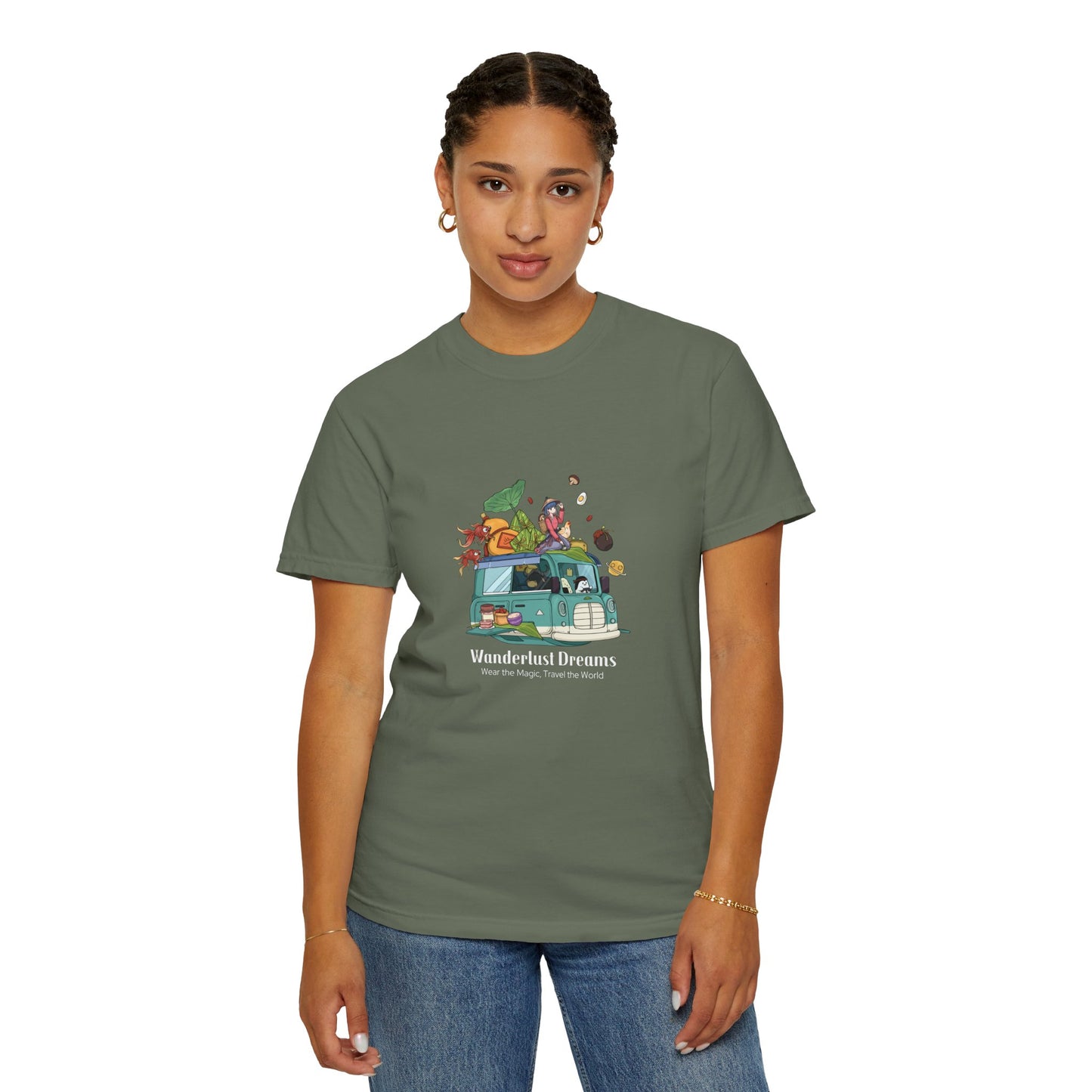 Wanderlust Dreams Unisex Garment-Dyed T-shirt