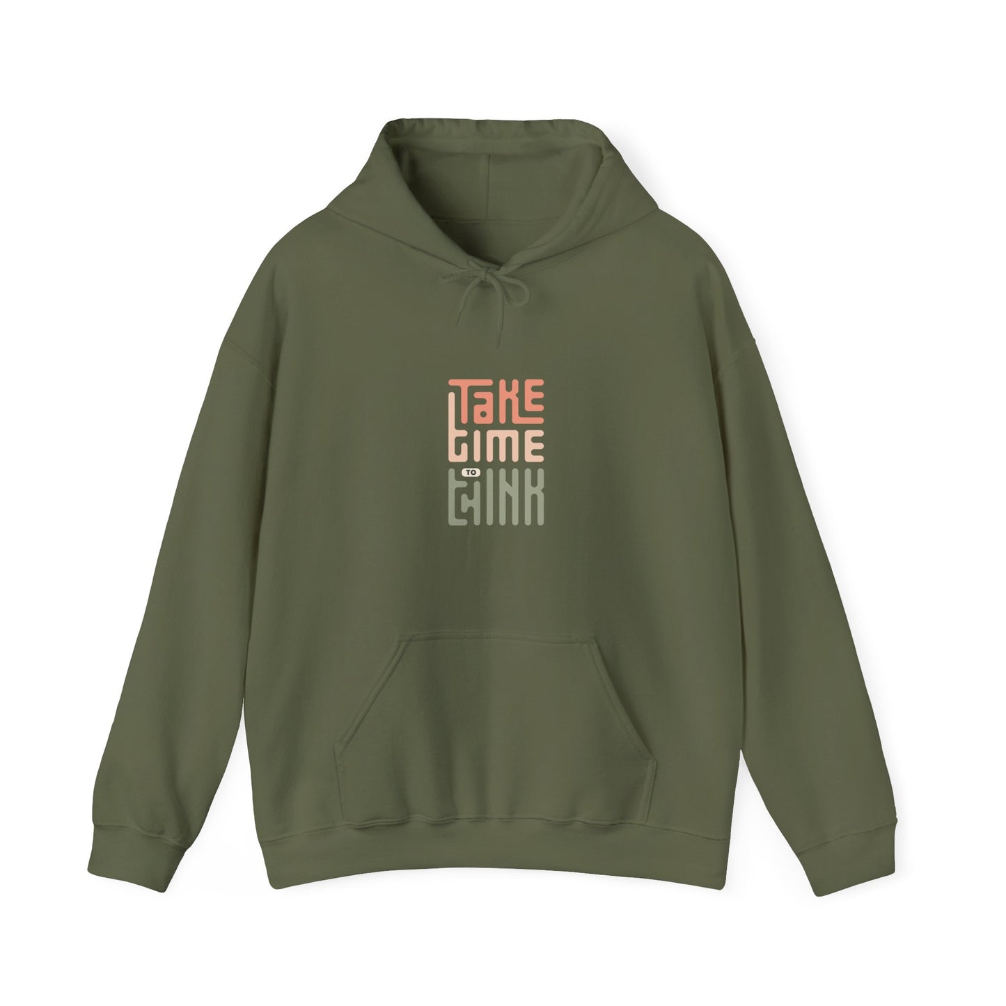 Take Time To Think Unisex Heavy Blend™ Hooded Sweatshirt