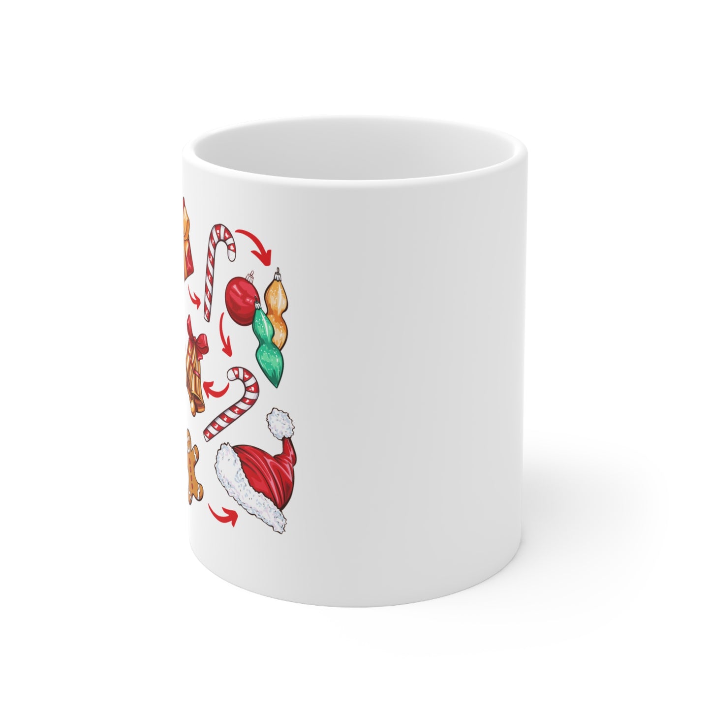 Enjoy the Holiday Season Ceramic Coffee Cups, 11oz