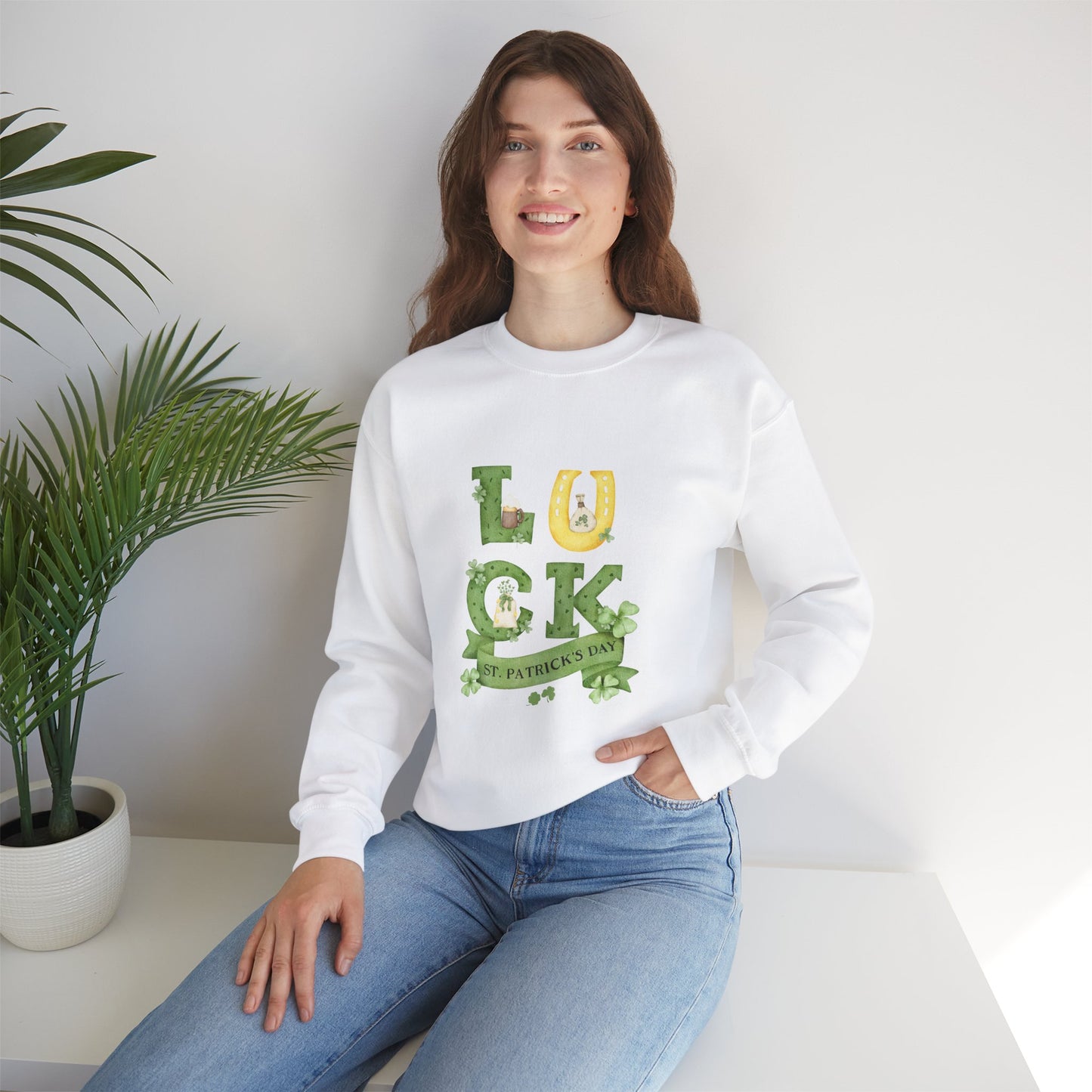 Luck Unisex Heavy Blend™ Crewneck Sweatshirt