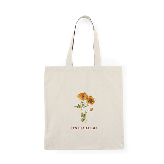 It's Finally Fall Natural Tote Bag