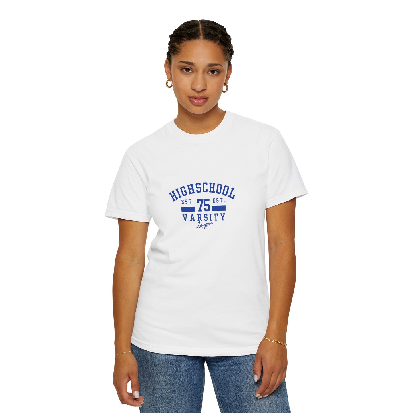 High School Varsity League Unisex Garment-Dyed T-shirt