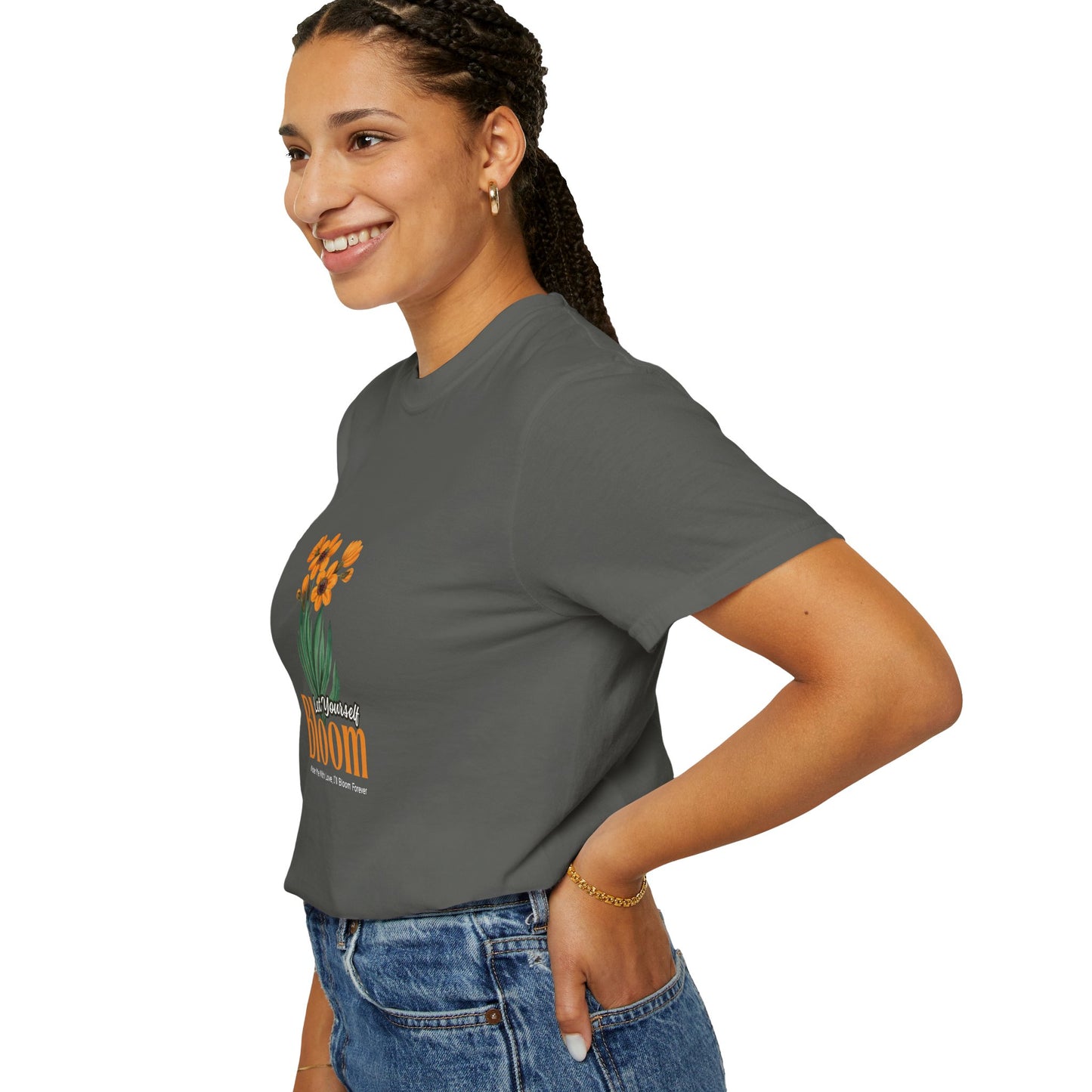 Let Your Self Bloom Unisex Garment-Dyed T-shirt