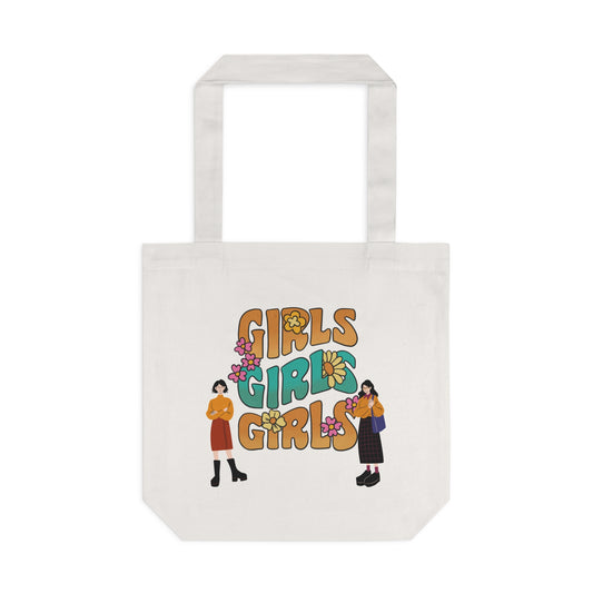 Girls Cotton Tote Bag