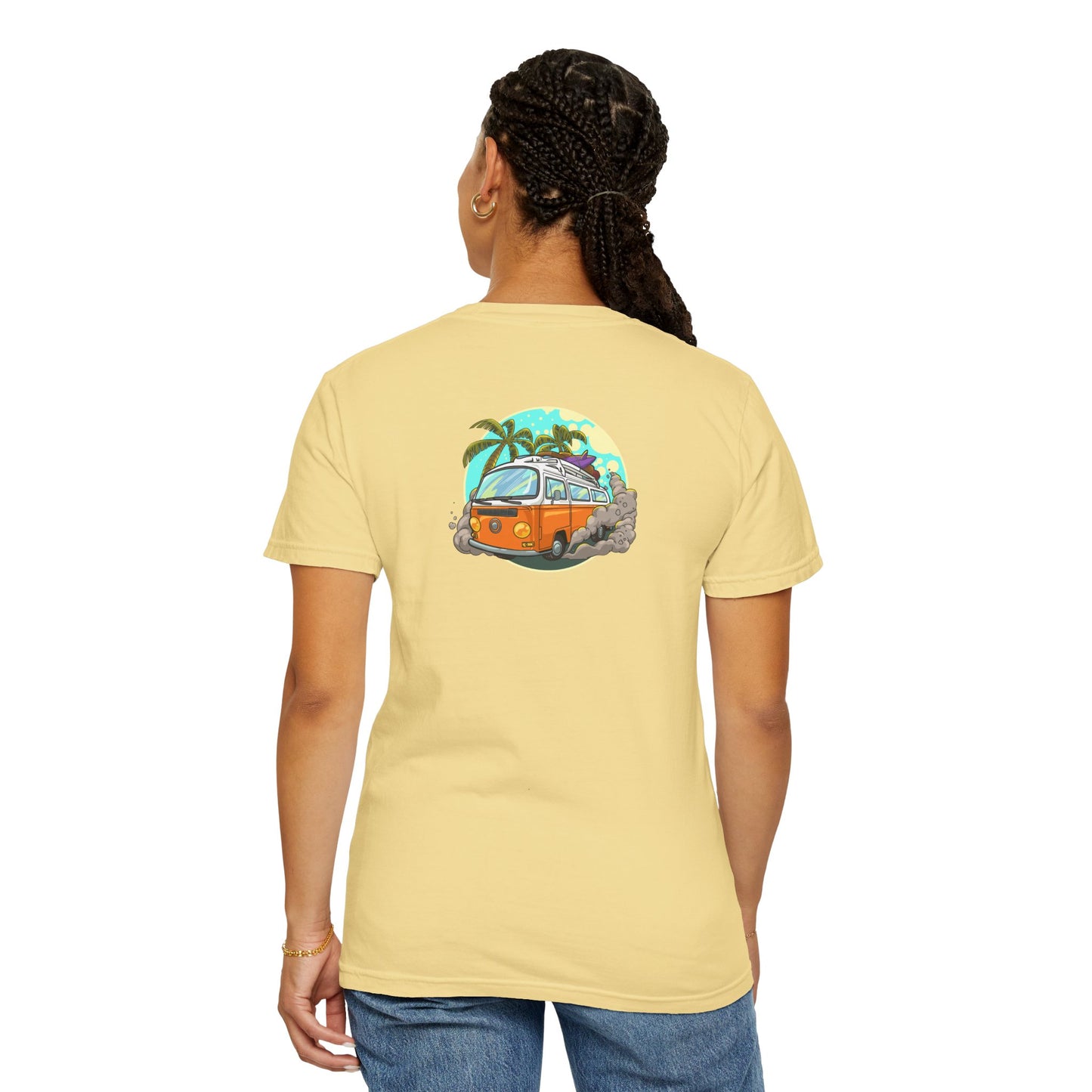 Tropical Beach Unisex Garment-Dyed T-shirt