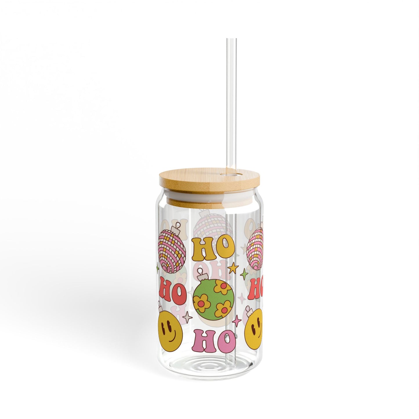 Ho Ho Ho Sipper Glass, 16oz