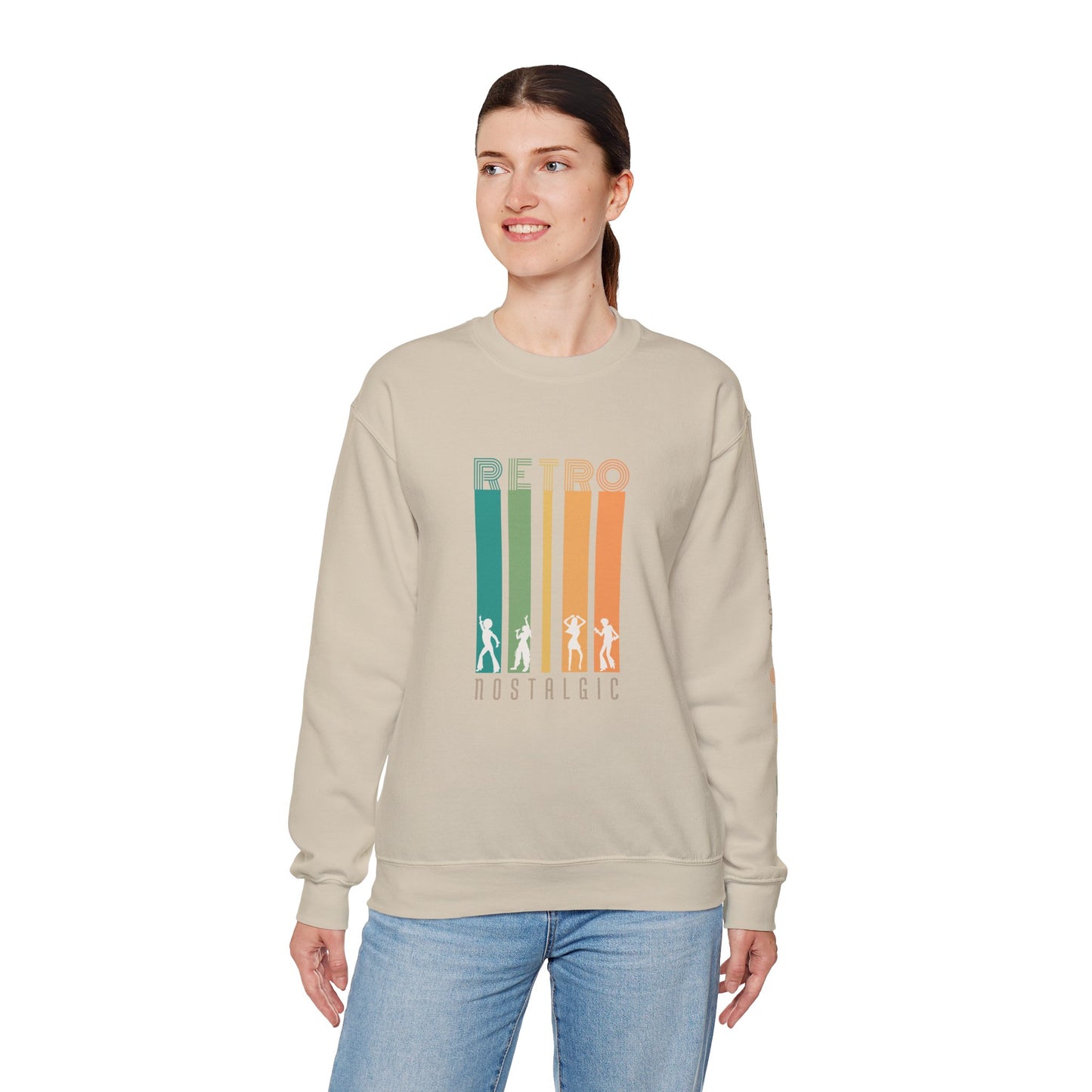 Retro Nostalgic Unisex Heavy Blend™ Crewneck Sweatshirt