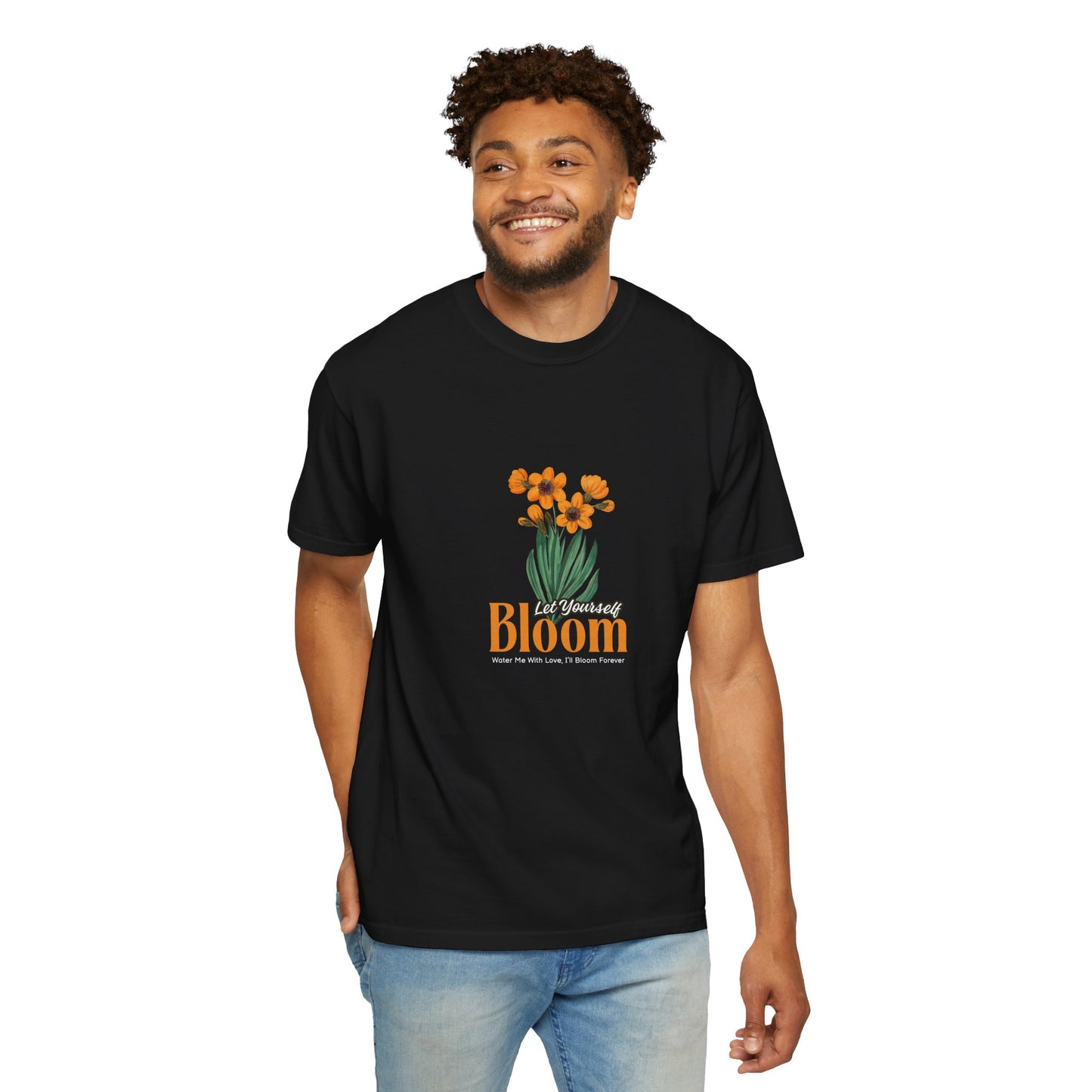 Let Your Self Bloom Unisex Garment-Dyed T-shirt