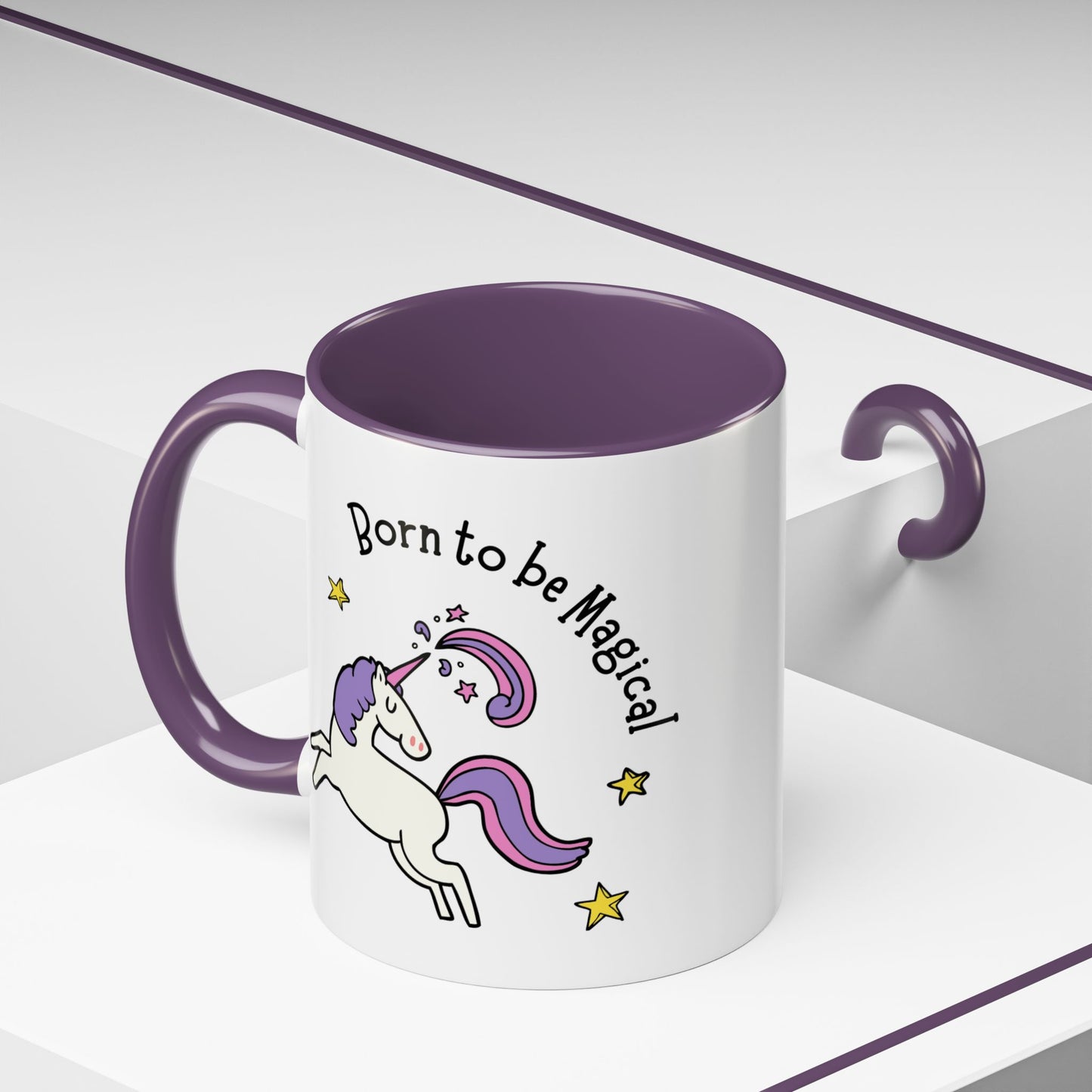 Born To Be Magical Accent Coffee Mug (11, 15oz)
