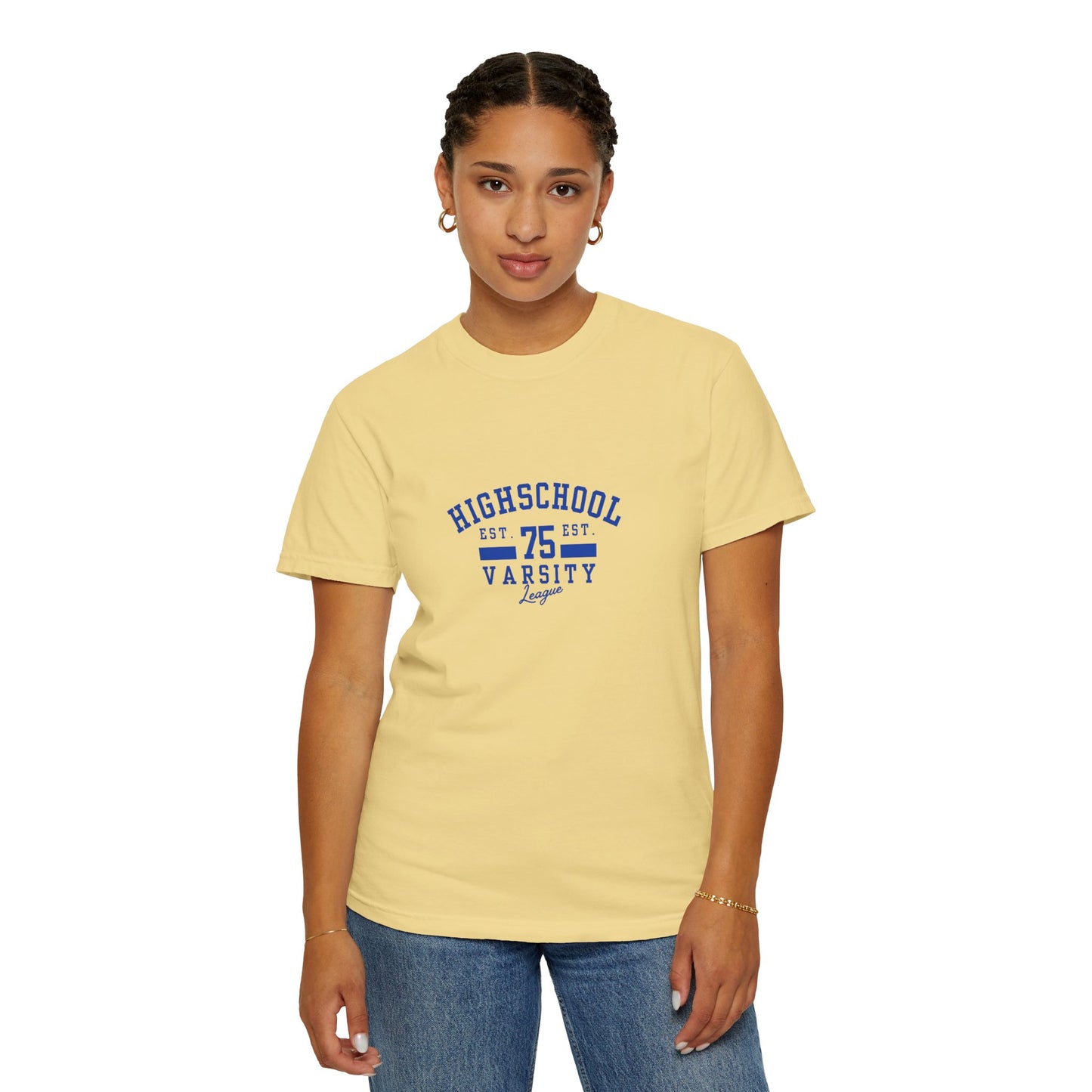 High School Varsity League Unisex Garment-Dyed T-shirt