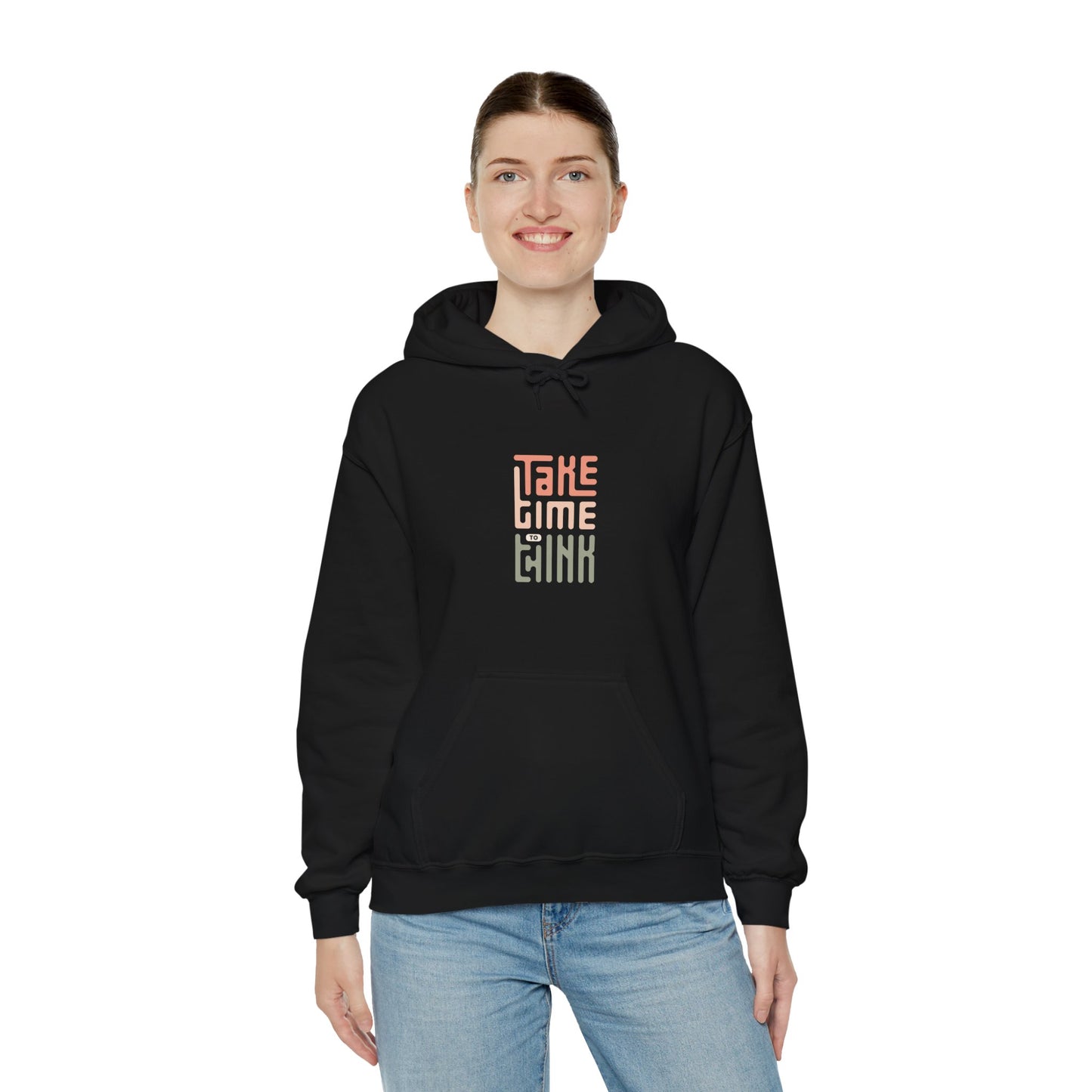 Take Time To Think Unisex Heavy Blend™ Hooded Sweatshirt