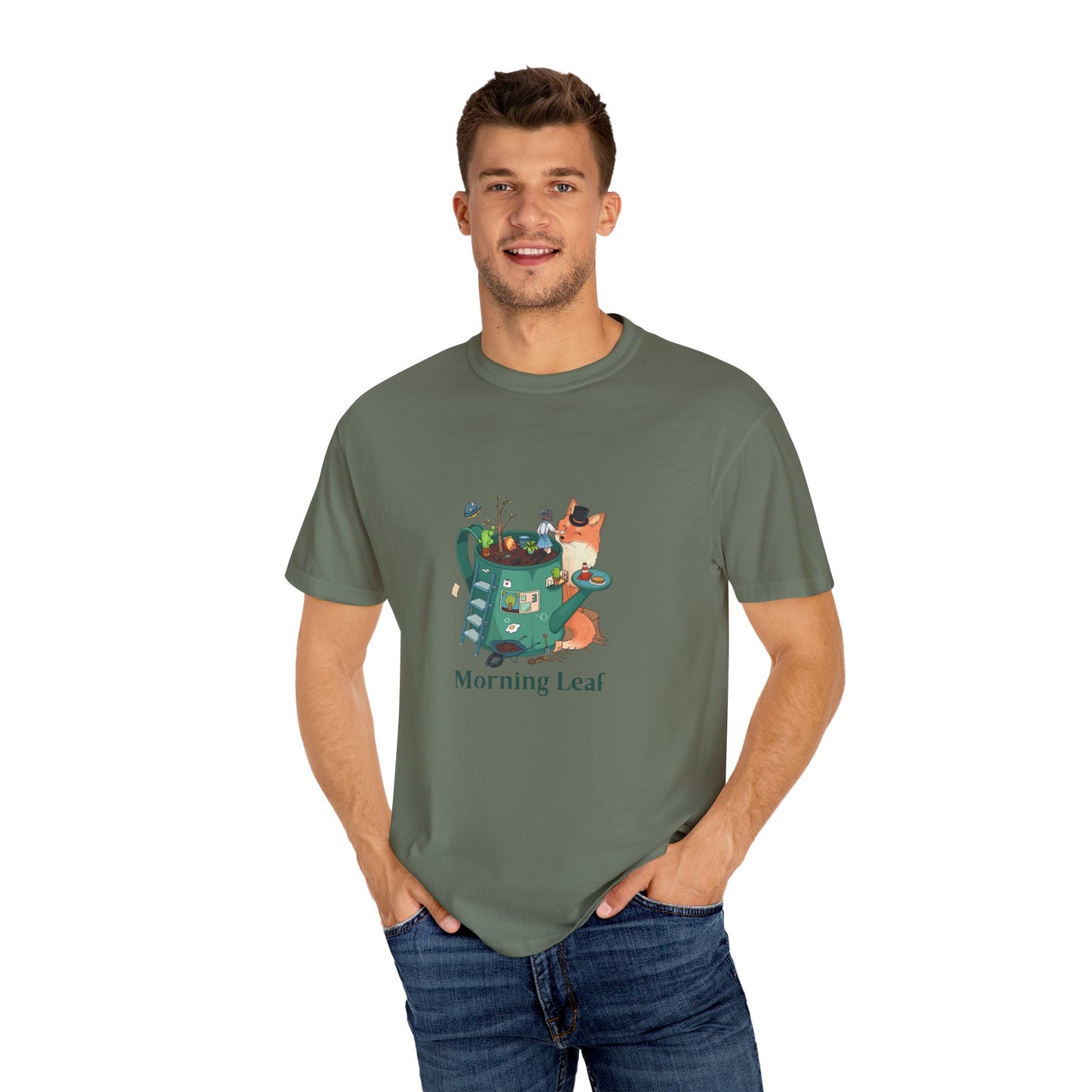 Morning Leaf Unisex Garment-Dyed T-shirt
