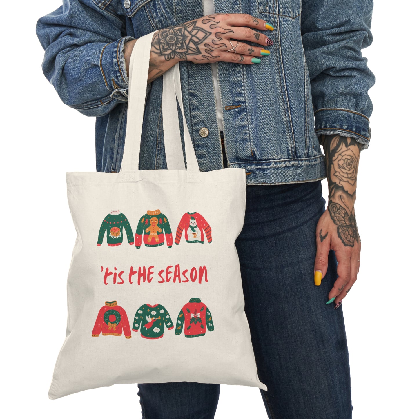 'tis the season Natural Tote Bag