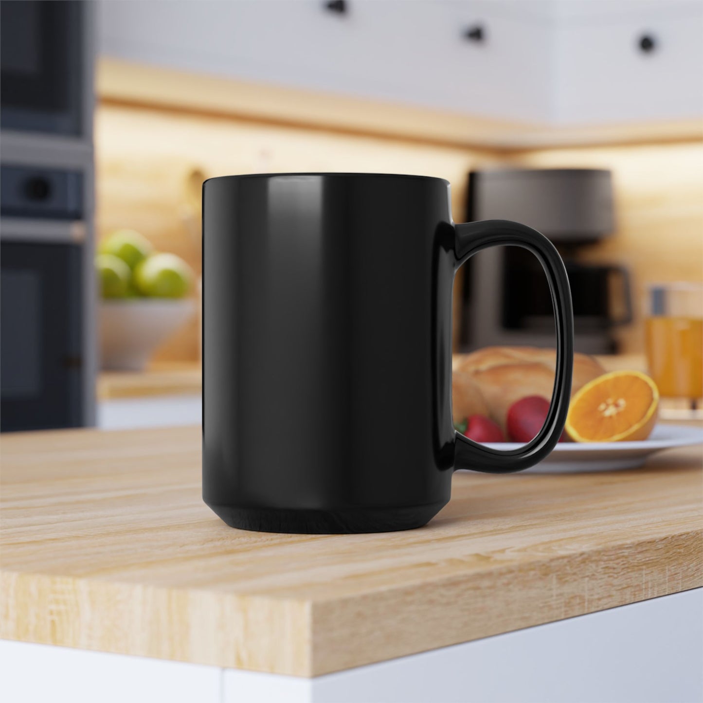 Yes You Can Black Mug, 15oz