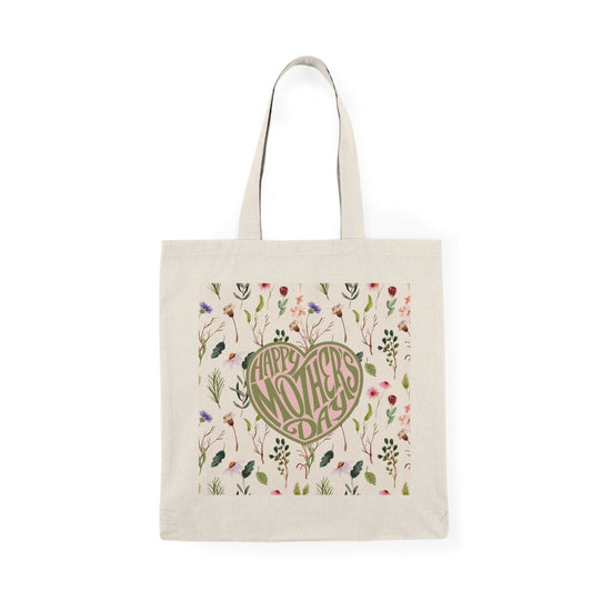 Floral Mother's Day Natural Tote Bag