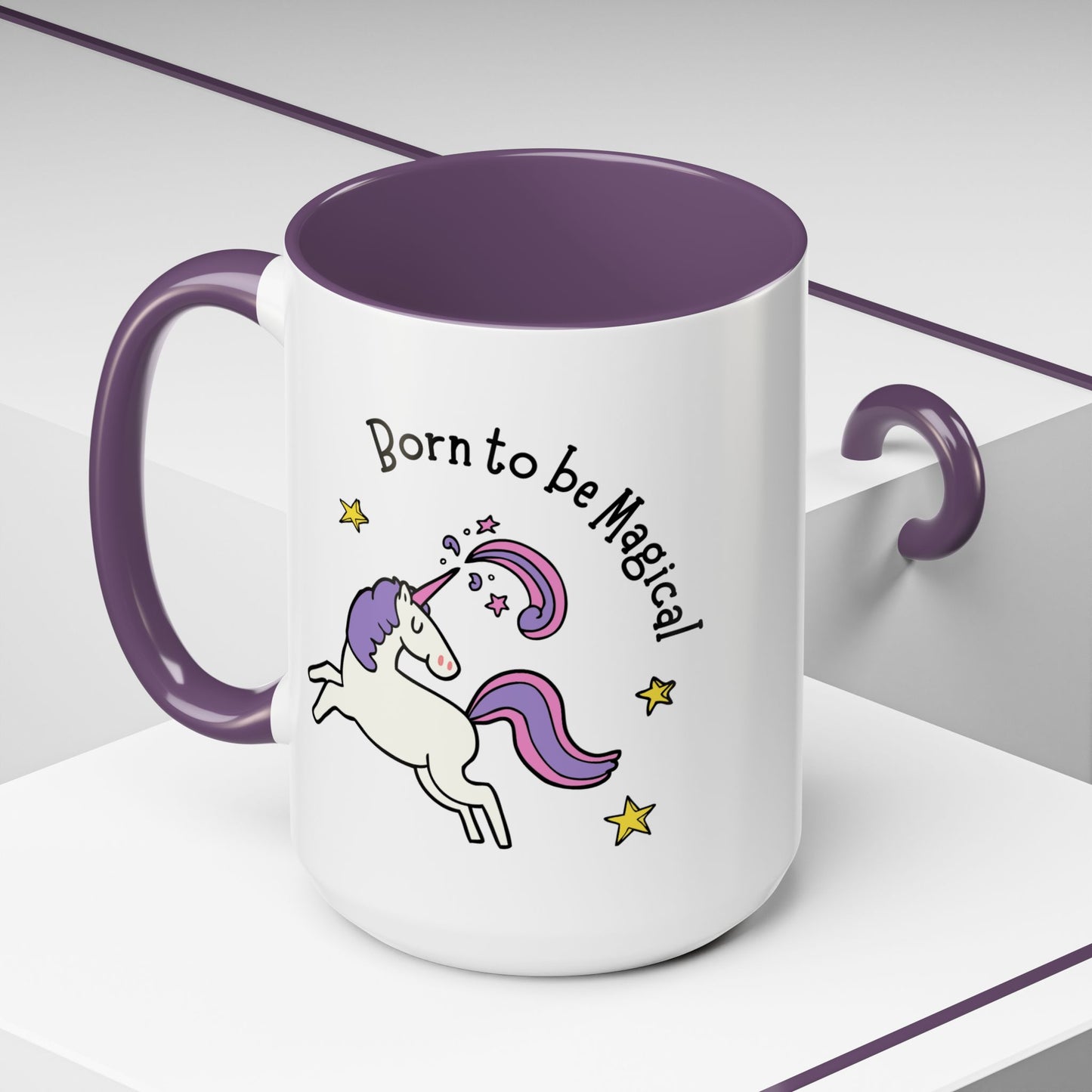 Born To Be Magical Accent Coffee Mug (11, 15oz)