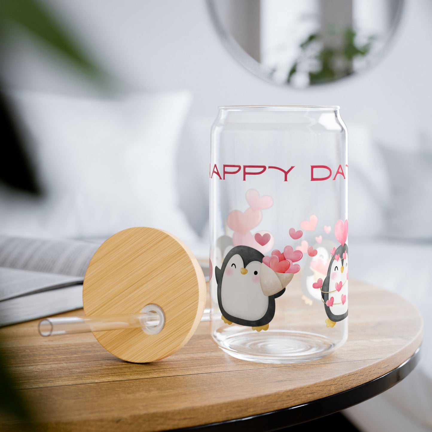 Happy Day Sipper Glass, 16oz