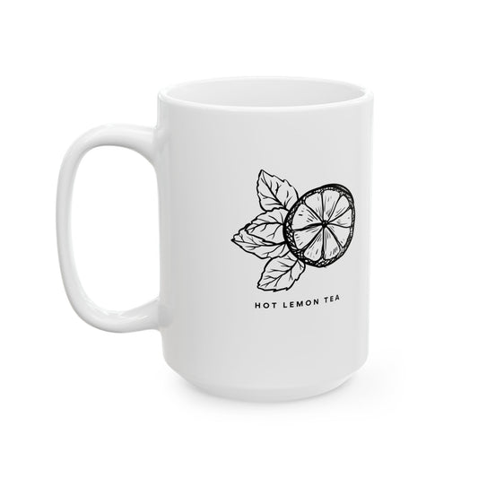 Hot LemonTea Ceramic Mug, (11oz, 15oz)