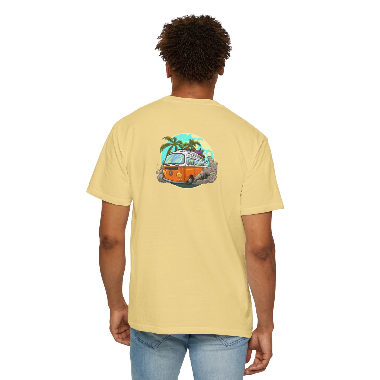 Tropical Beach Unisex Garment-Dyed T-shirt